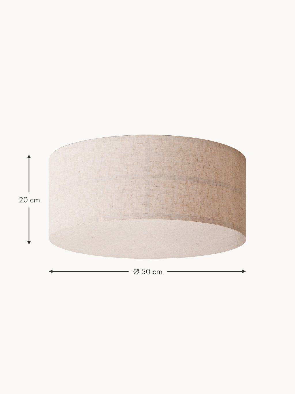 Hashira Handmade Linen Ceiling Lamp