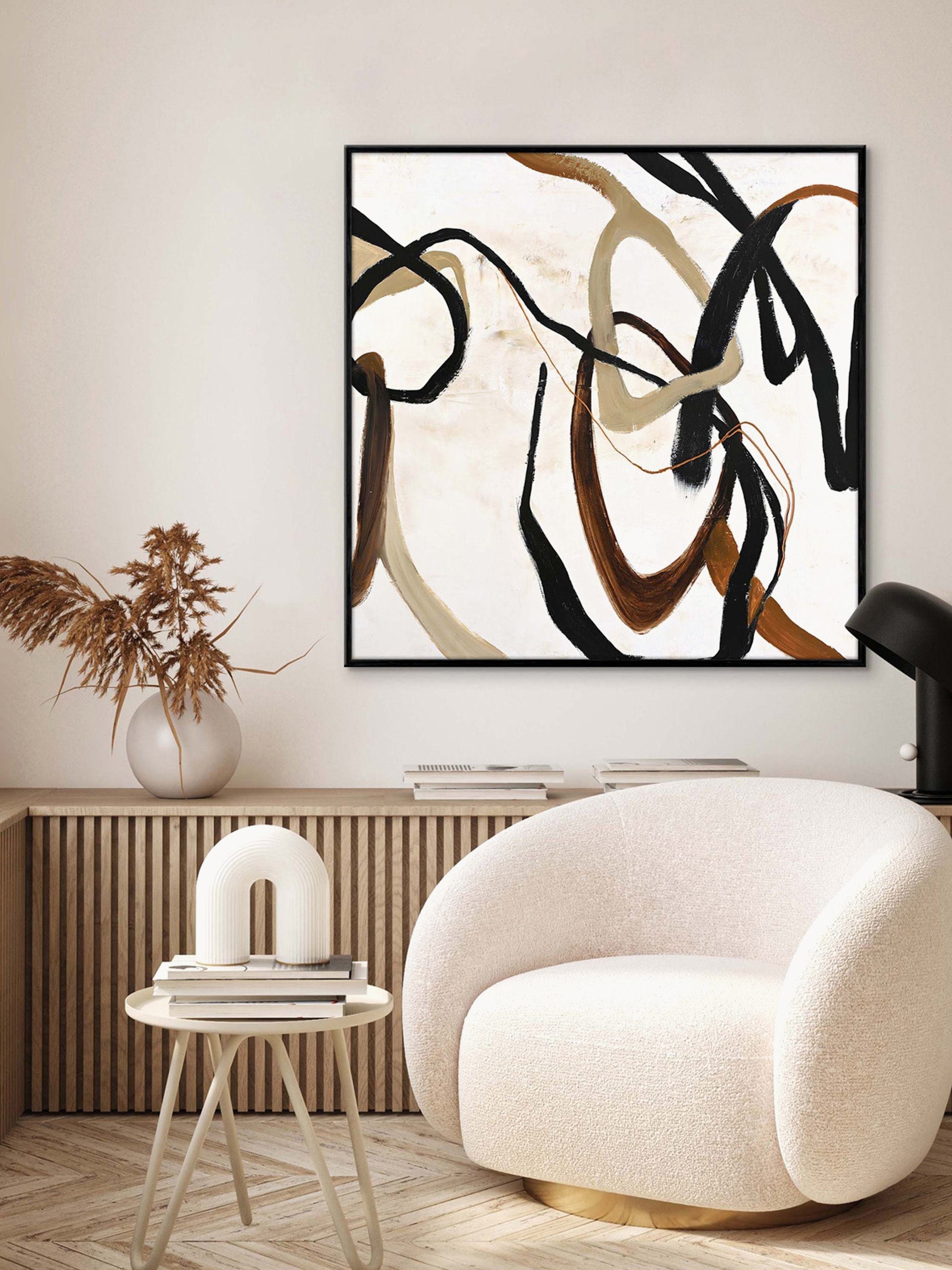 Again Hand-Painted Canvas Art Once
