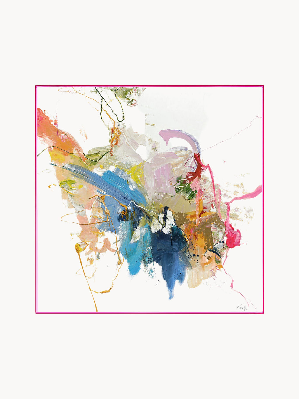 Gallery image 1 - Hand-Embellished Canvas Print Confidential Pink