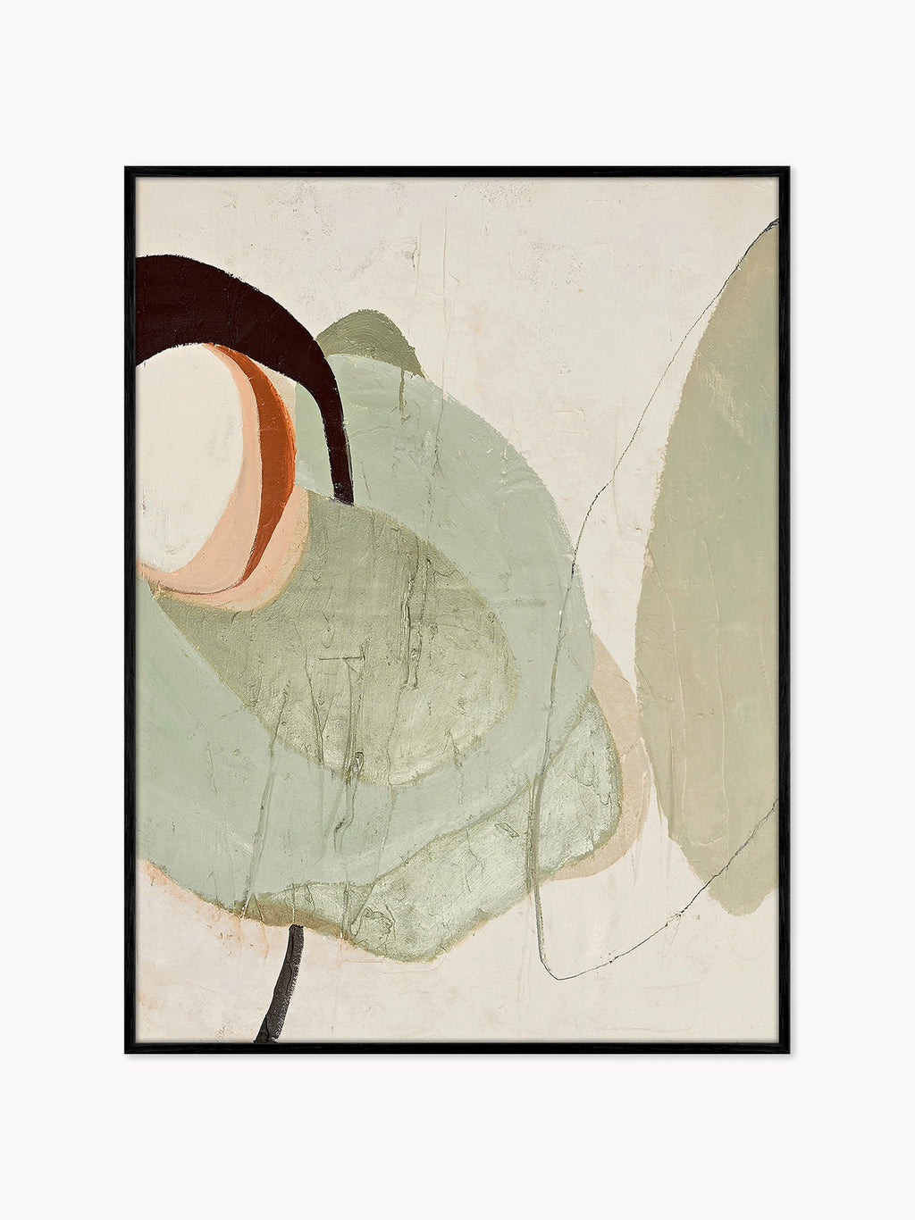 Gallery image 1 - Hand-Painted Canvas Art Moon Rock