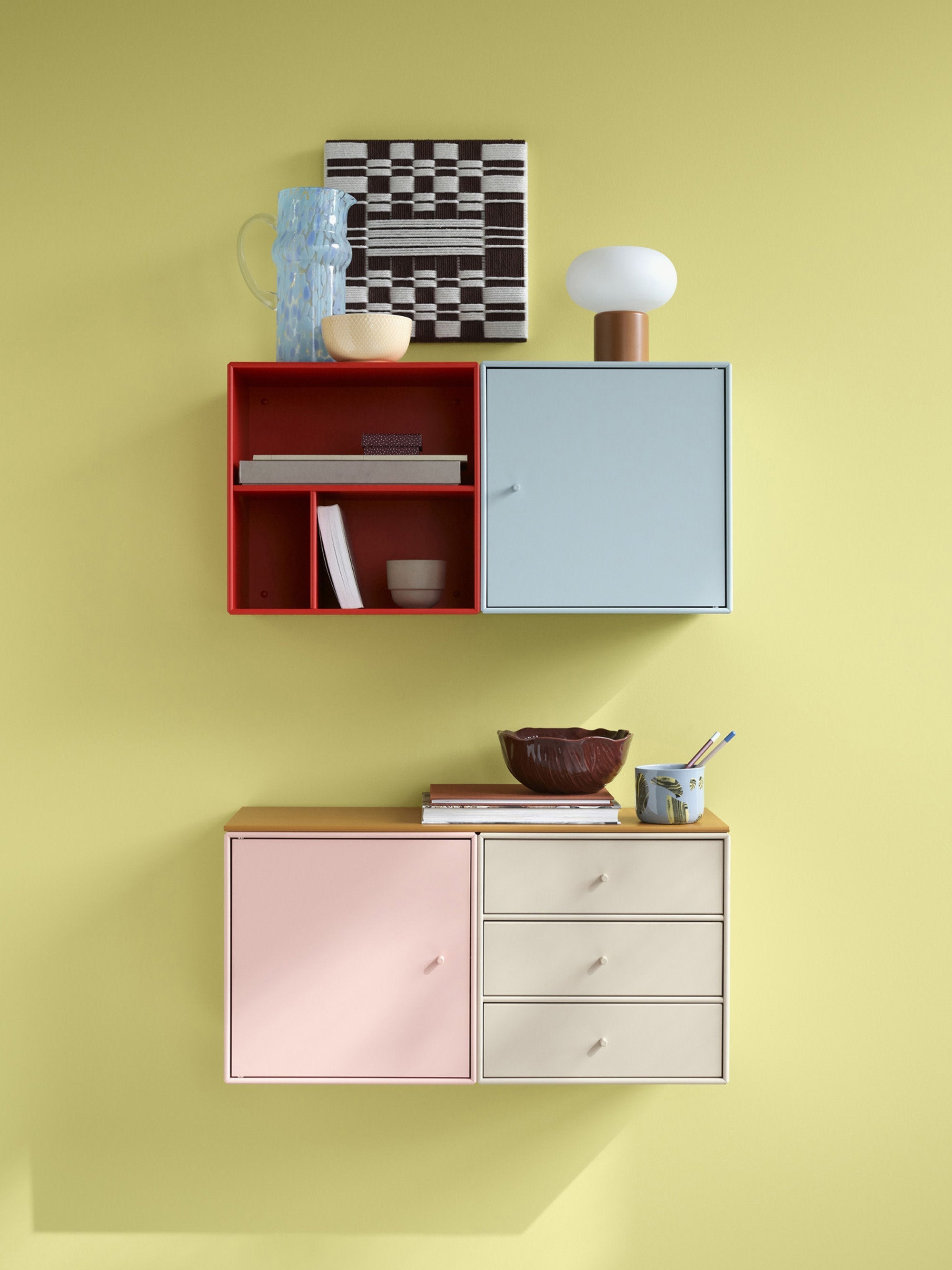 Module Montana Mini 1007 with Drawers for Modular Shelf System