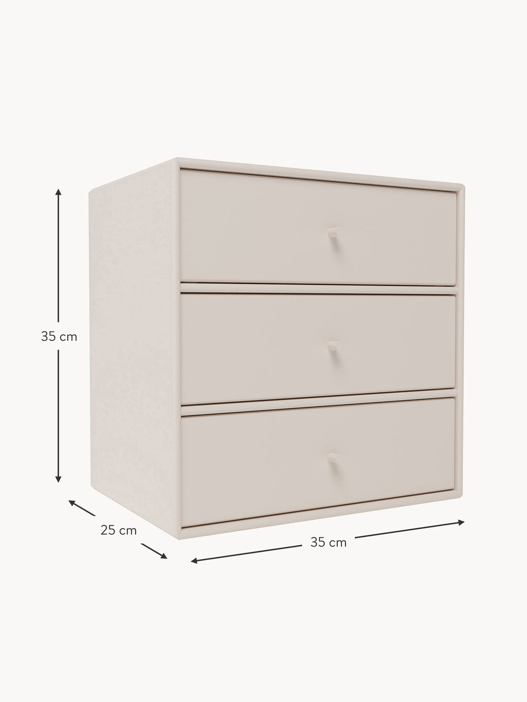 Module Montana Mini 1007 with Drawers for Modular Shelf System