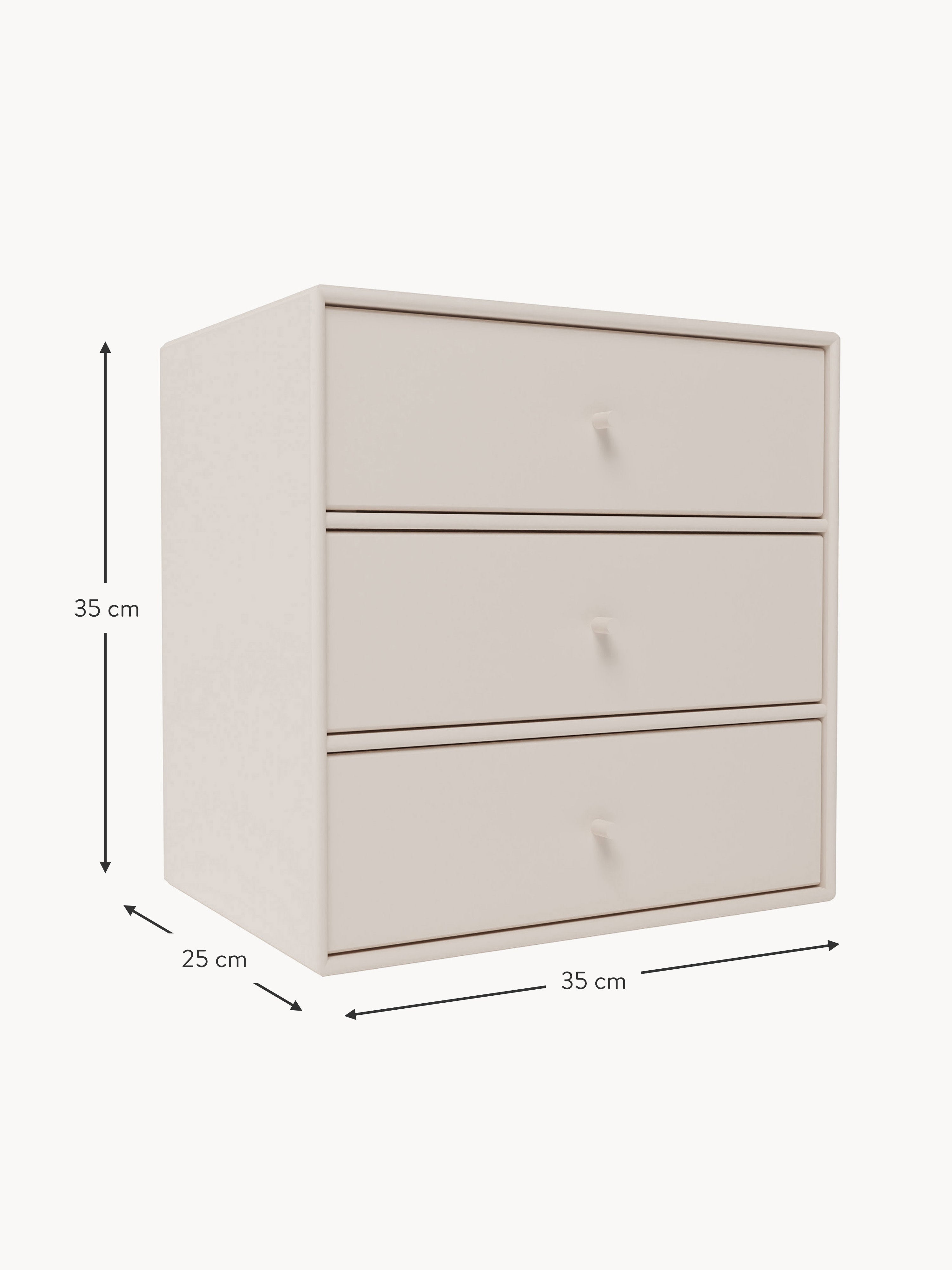 Module Montana Mini 1007 with Drawers for Modular Shelf System
