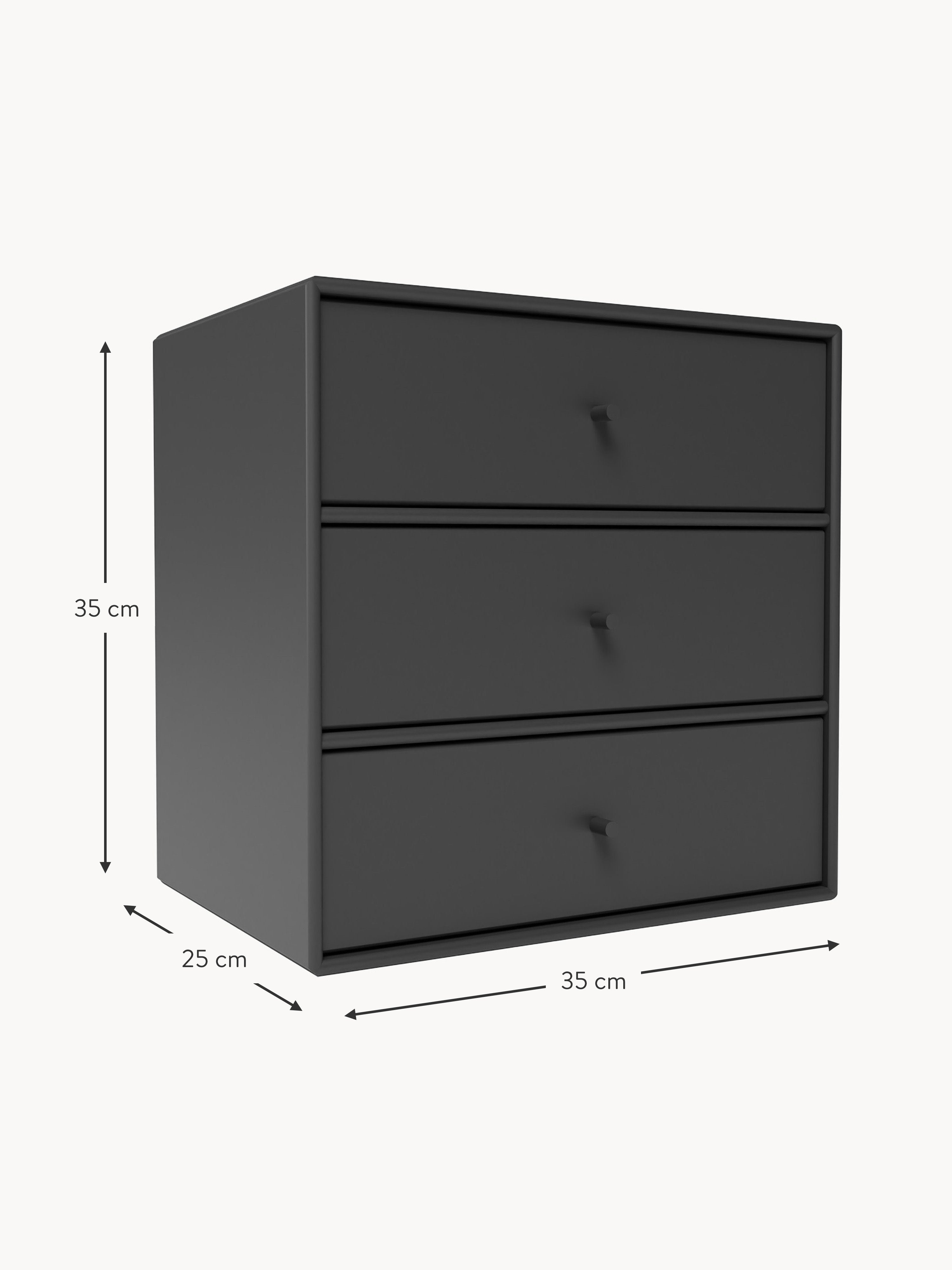 Module Montana Mini 1007 with Drawers for Modular Shelf System