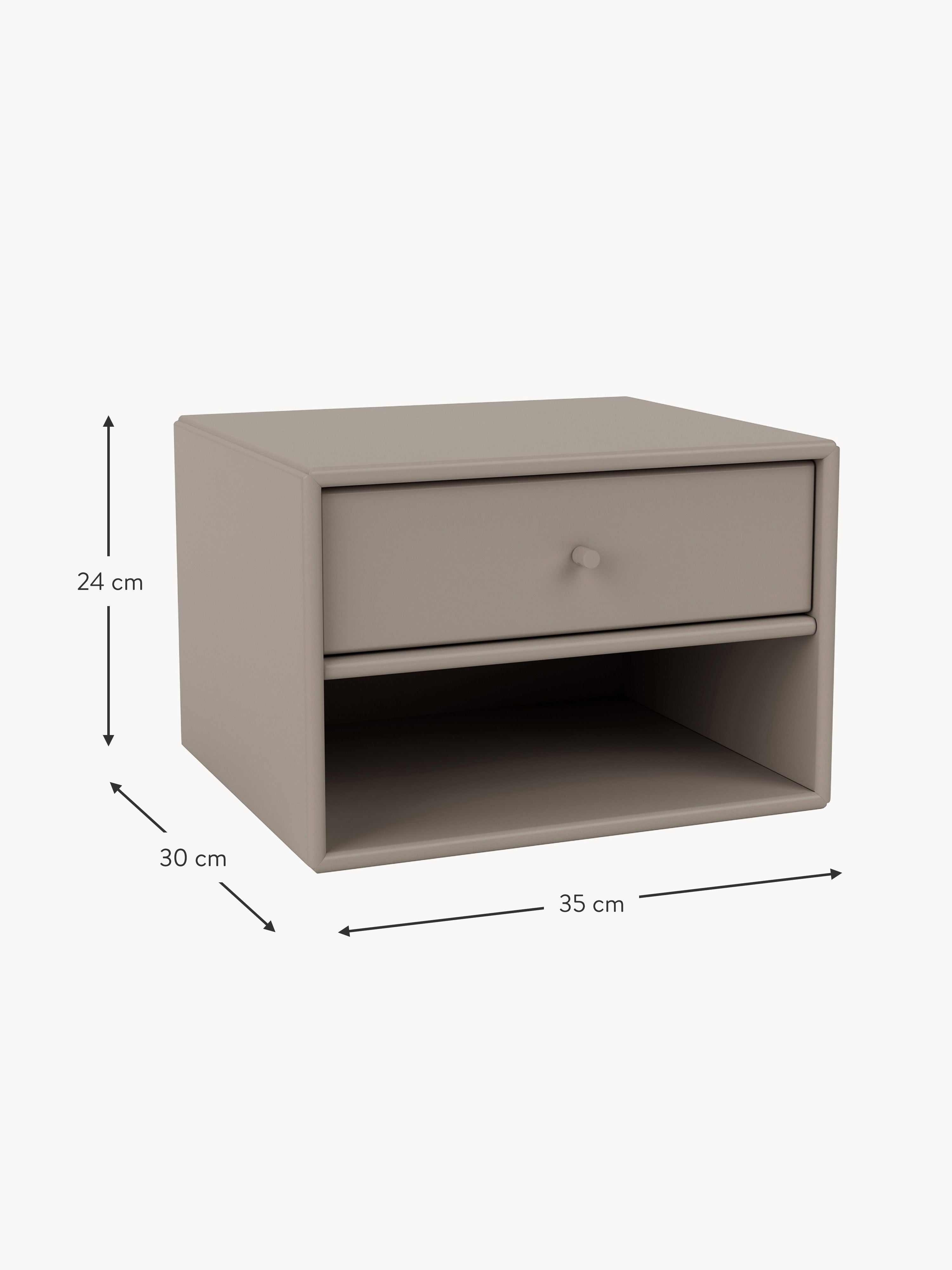 Dash Wall-Mounted Bedside Table with Drawer