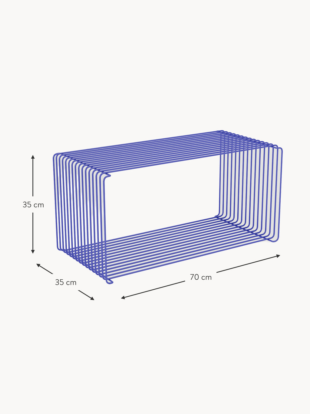 Module Panton Wire Extended for Modular Shelf System, W 70 cm