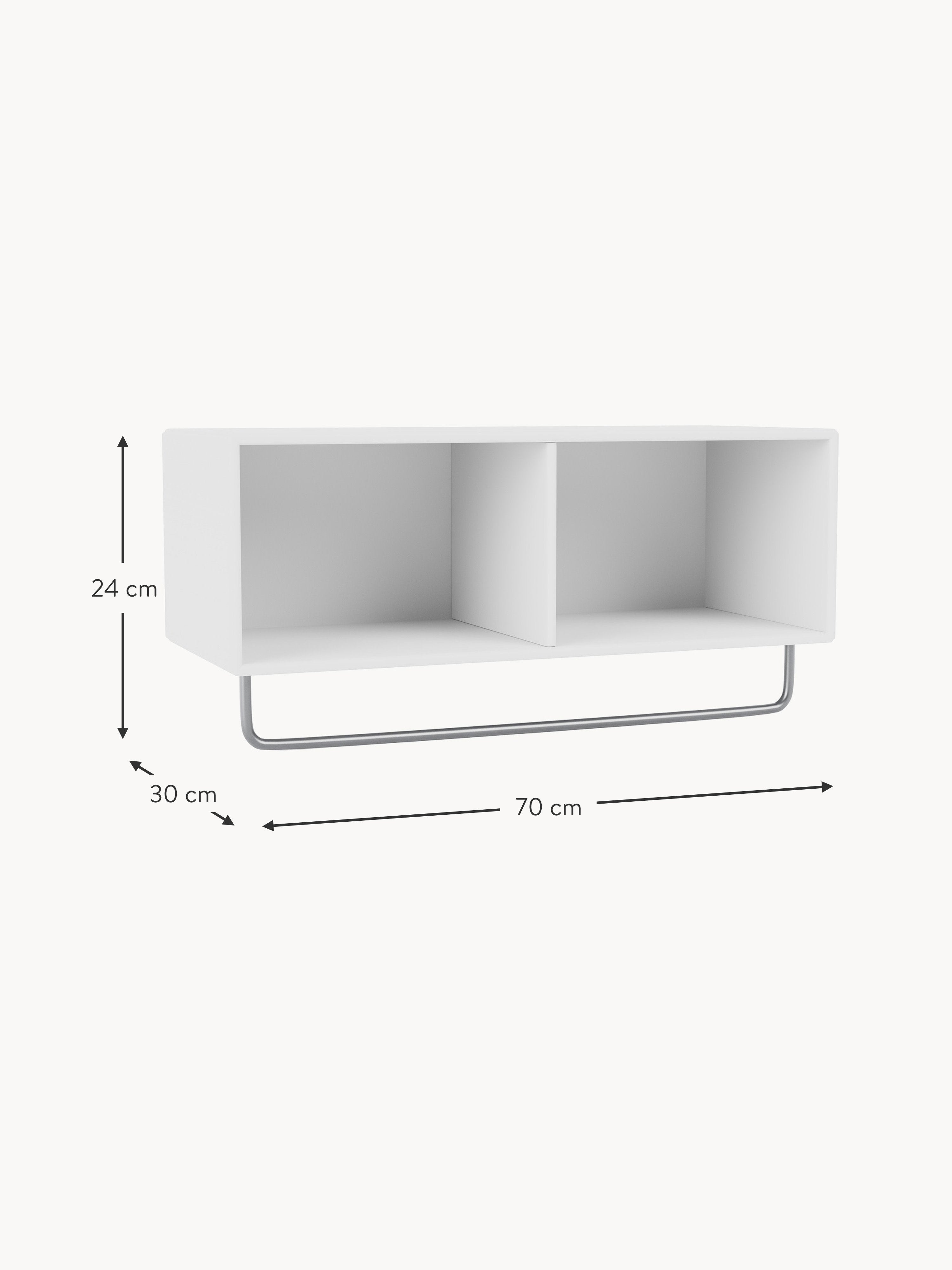 Coat Wooden Wall Shelf with Clothes Rack