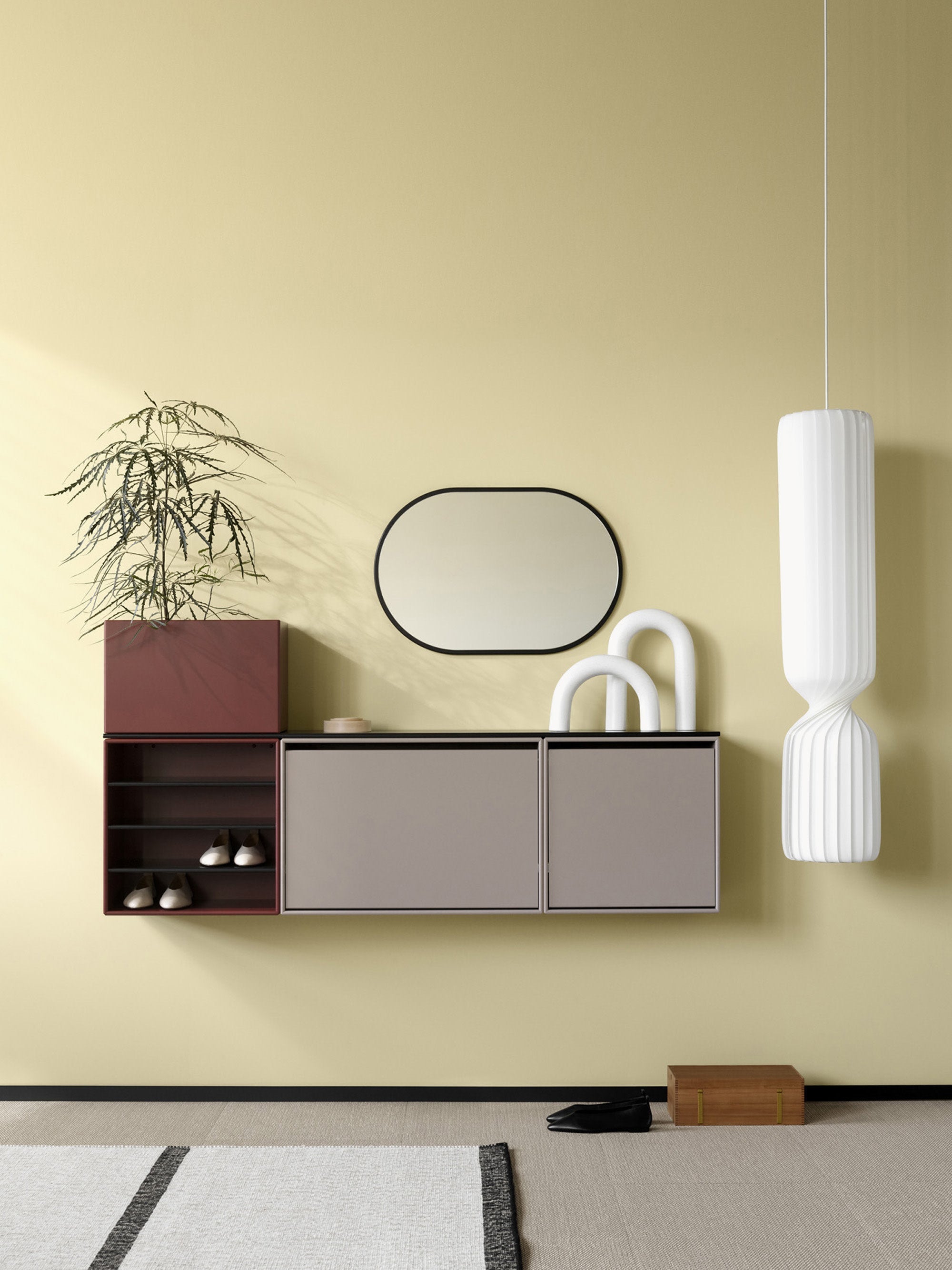 Hide Wooden Shoe Cabinet