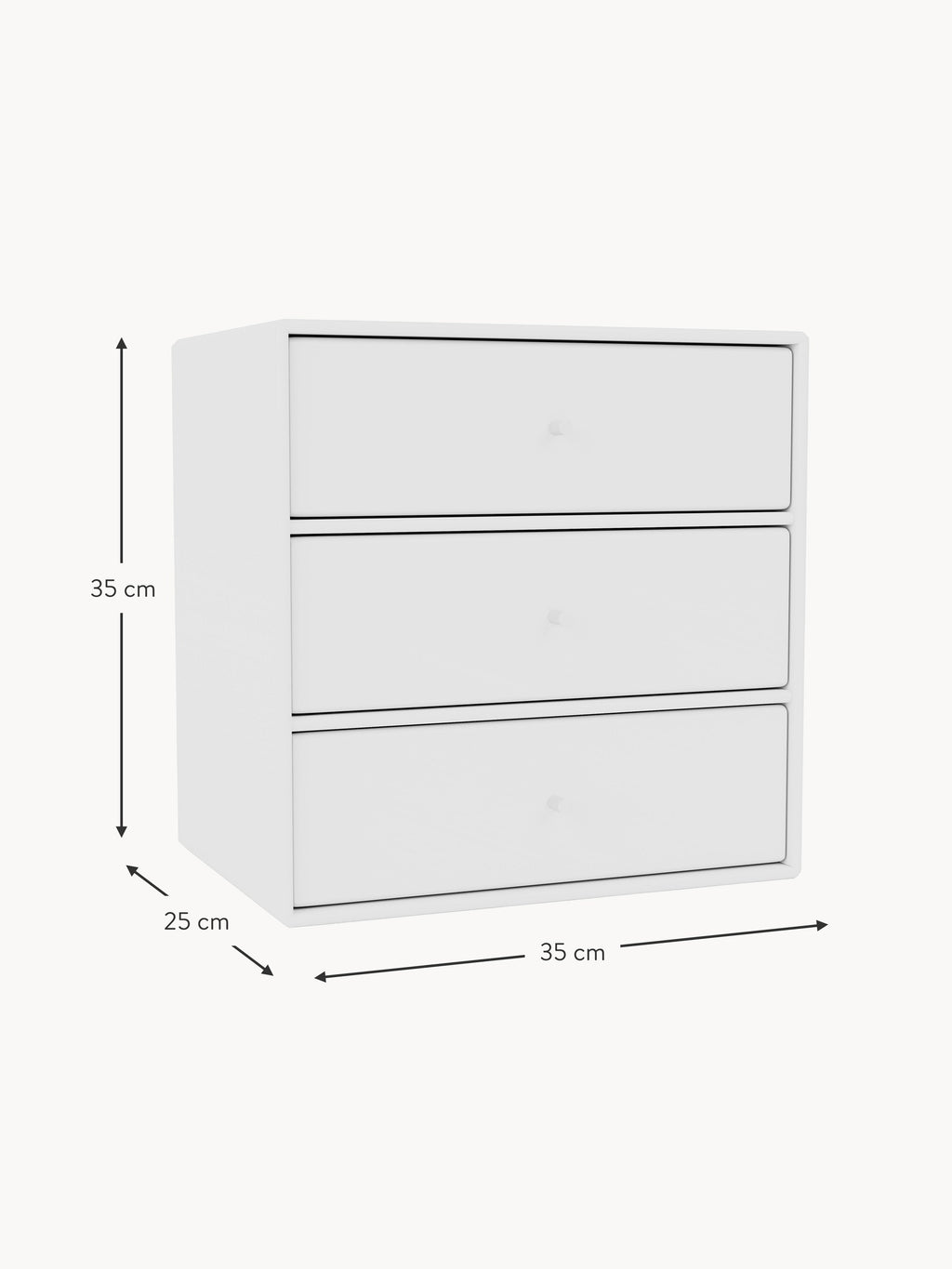 Module Montana Mini 1007 with Drawers for Modular Shelf System