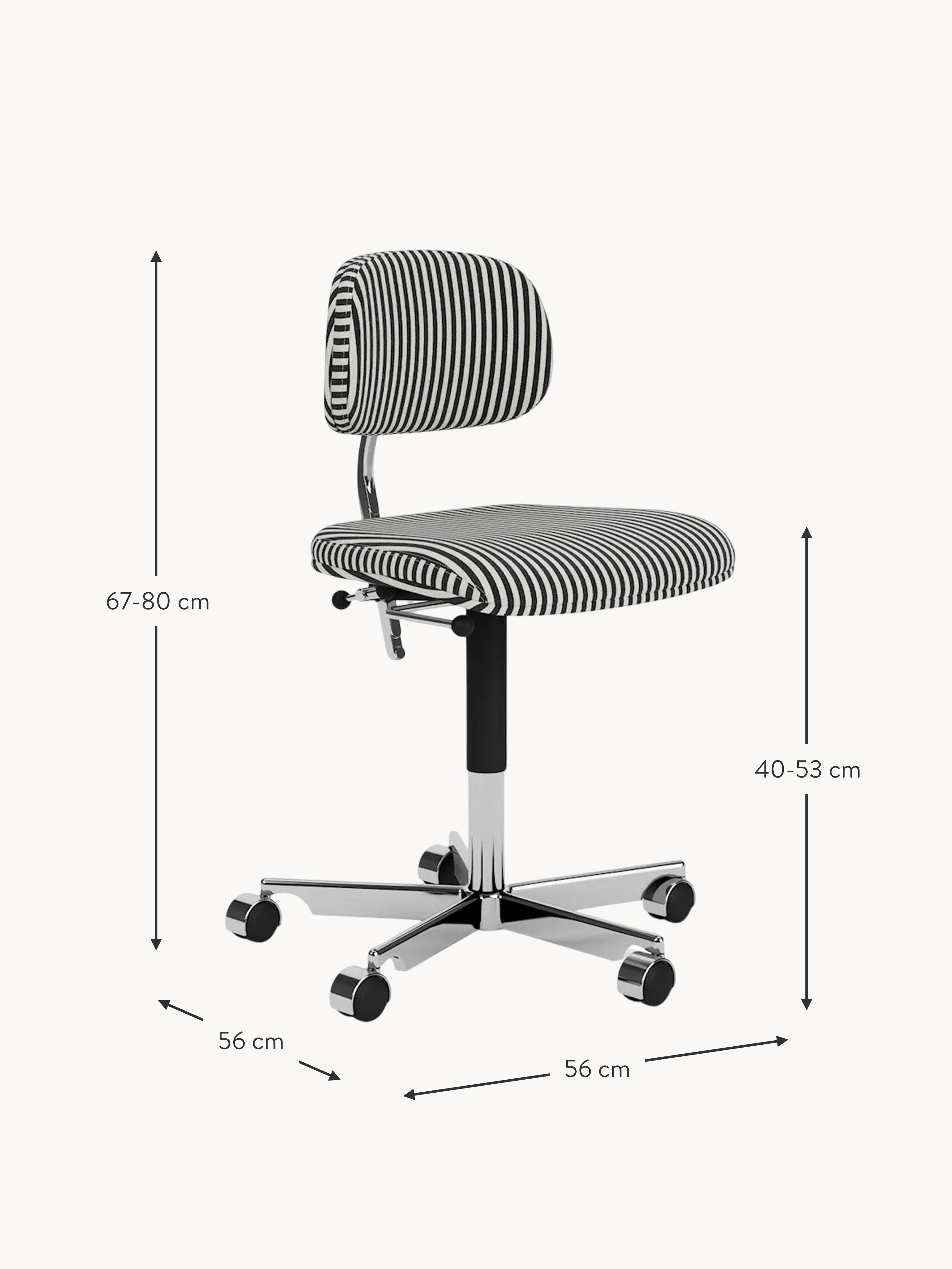 Swivel Office Chair Kevi 2534U, Adjustable Height