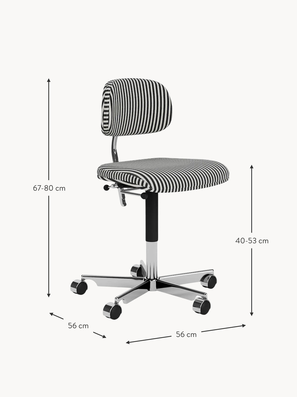 Swivel Office Chair Kevi 2534U, Adjustable Height