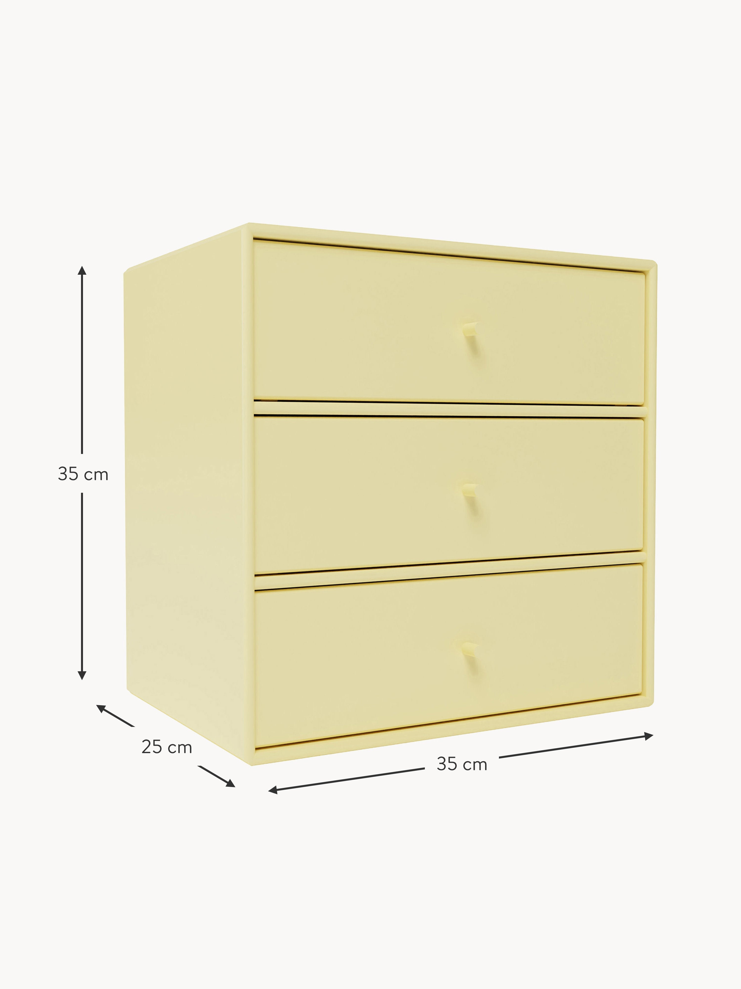 Module Montana Mini 1007 with Drawers for Modular Shelf System