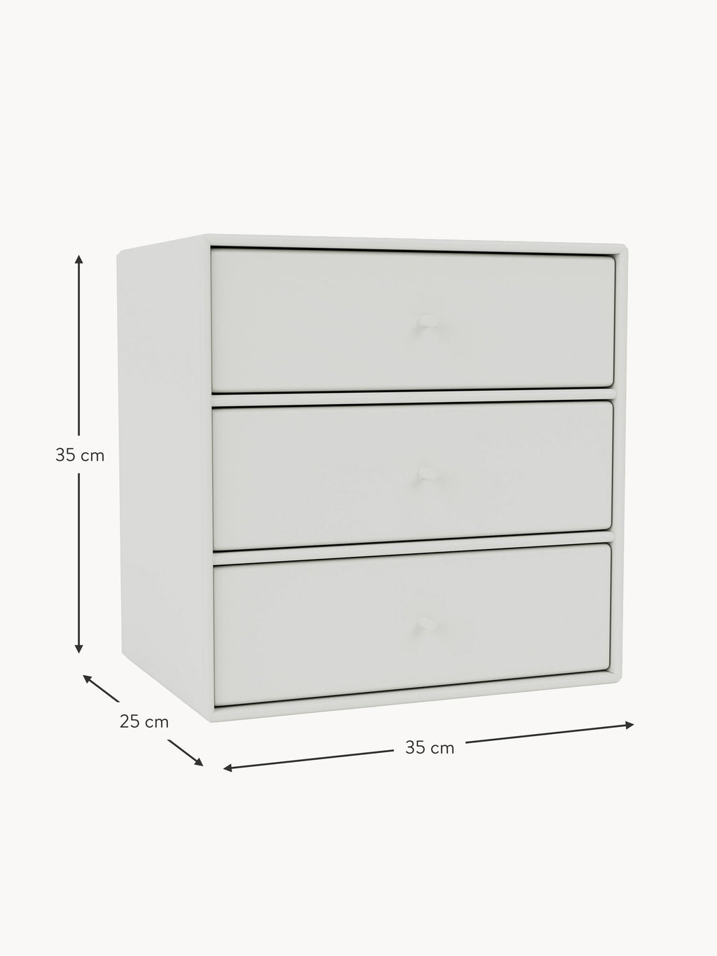 Module Montana Mini 1007 with Drawers for Modular Shelf System