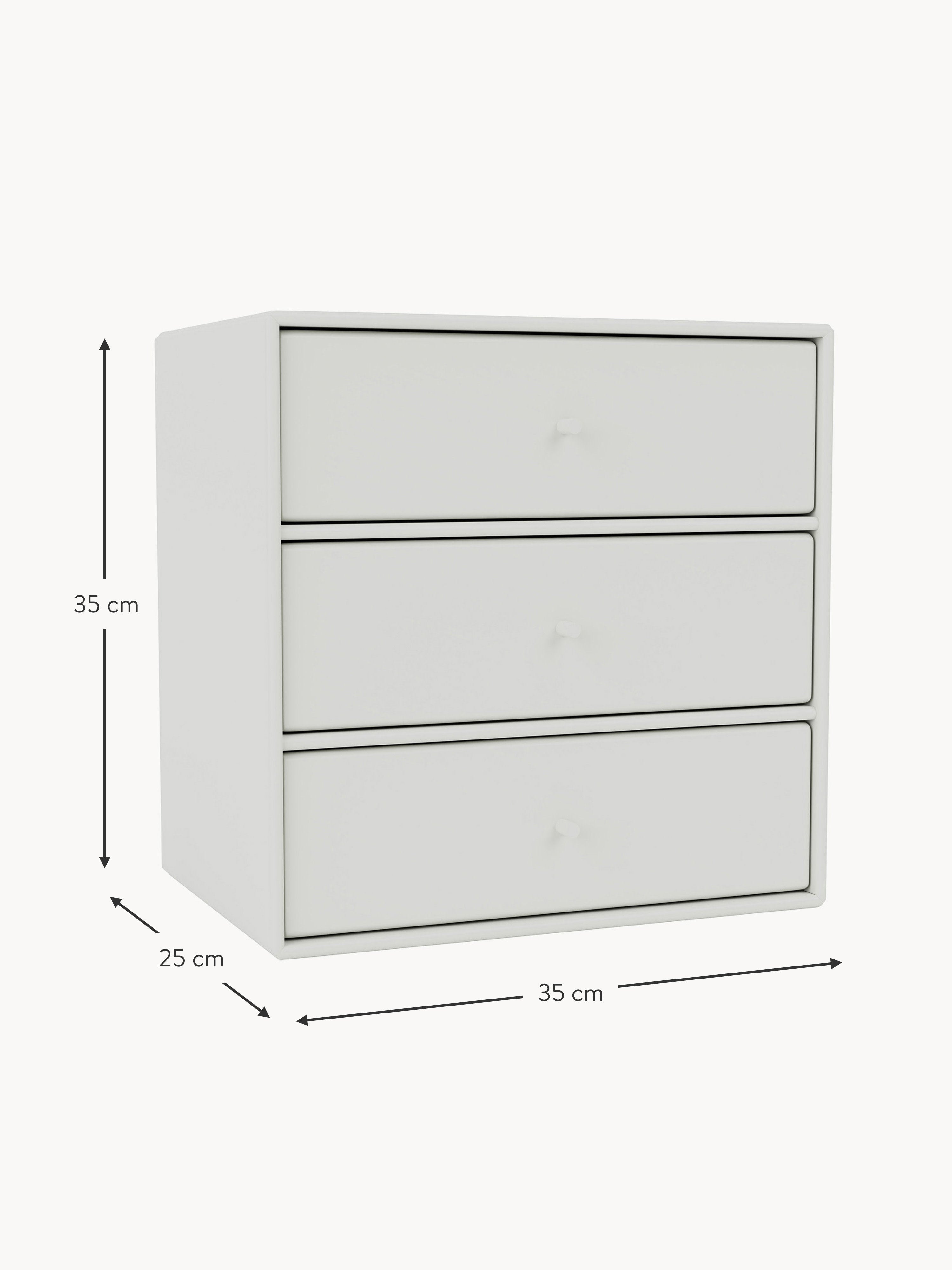 Module Montana Mini 1007 with Drawers for Modular Shelf System