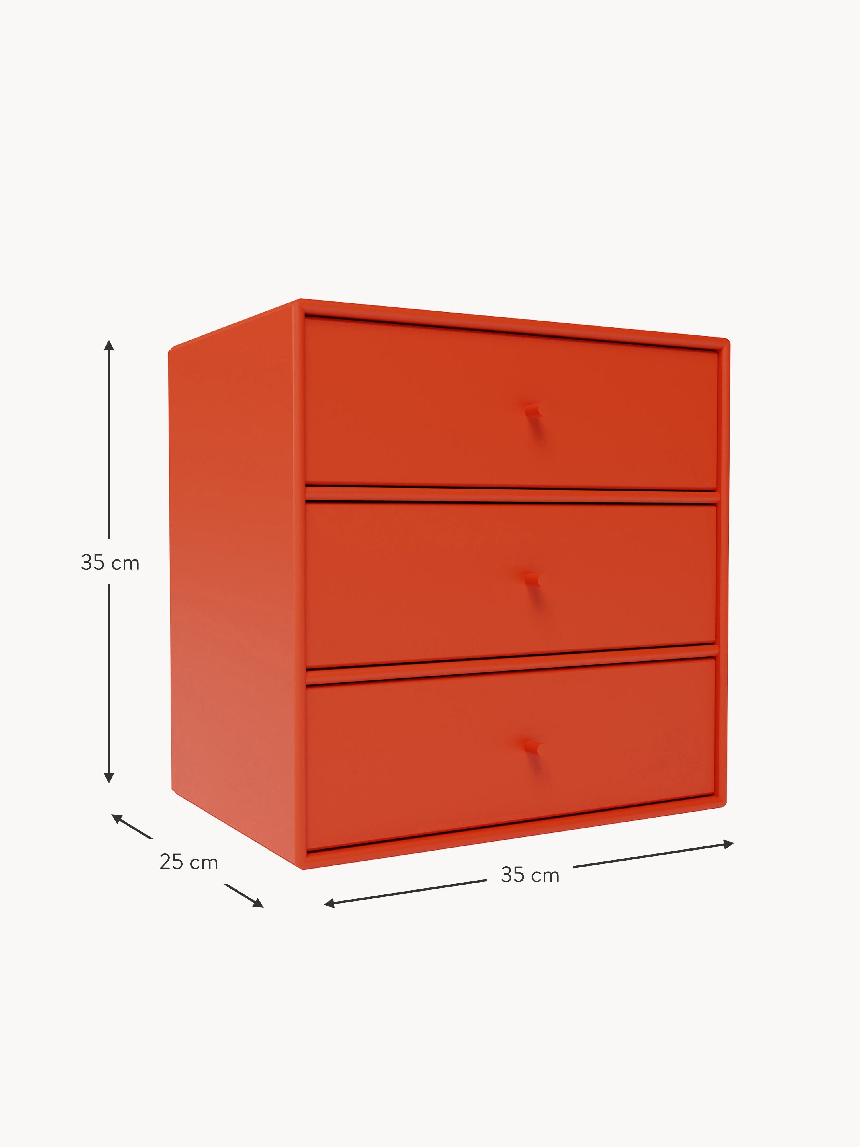 Module Montana Mini 1007 with Drawers for Modular Shelf System