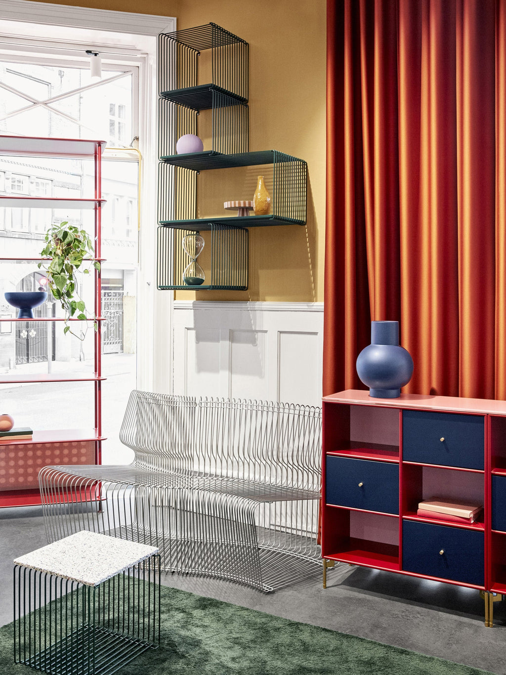 Module Panton Wire Extended for Modular Shelf System, W 70 cm