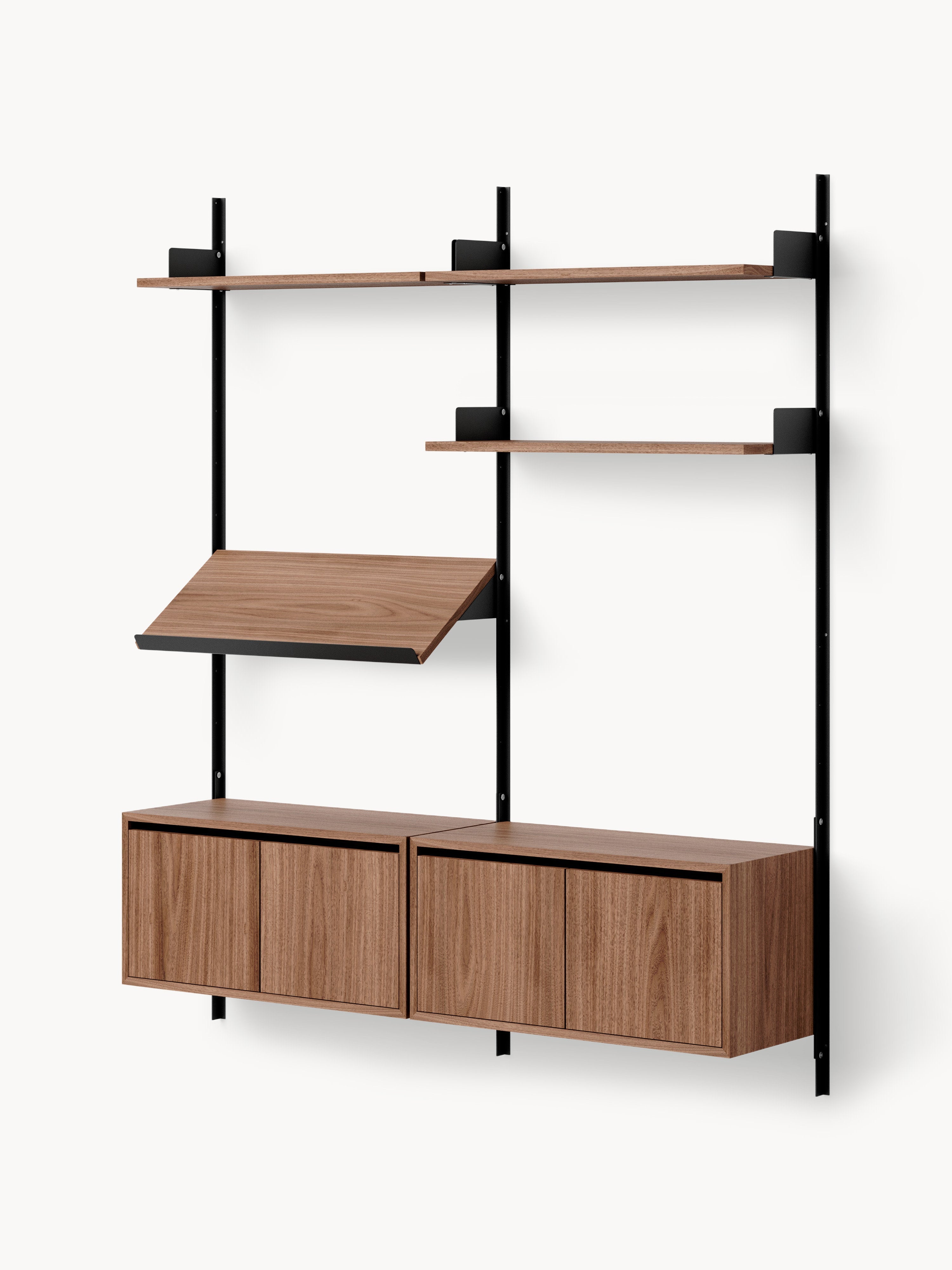 Gallery image 1 - Large Wall-Mounted Shelf Living with Cabinets