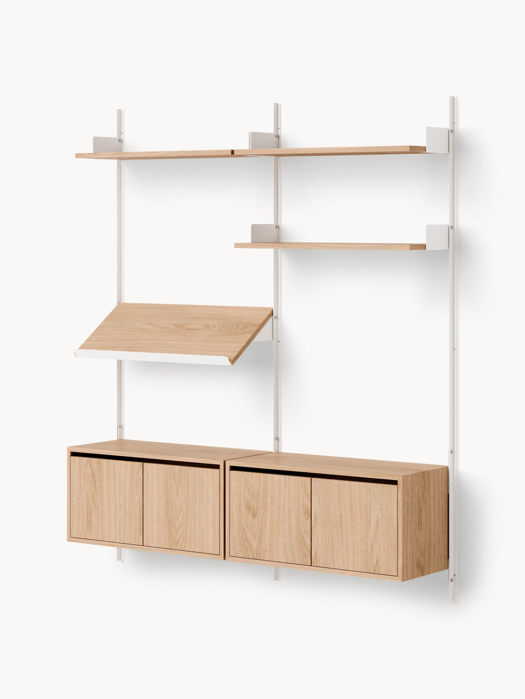 Gallery image 1 - Large Wall-Mounted Shelf Living with Cabinets
