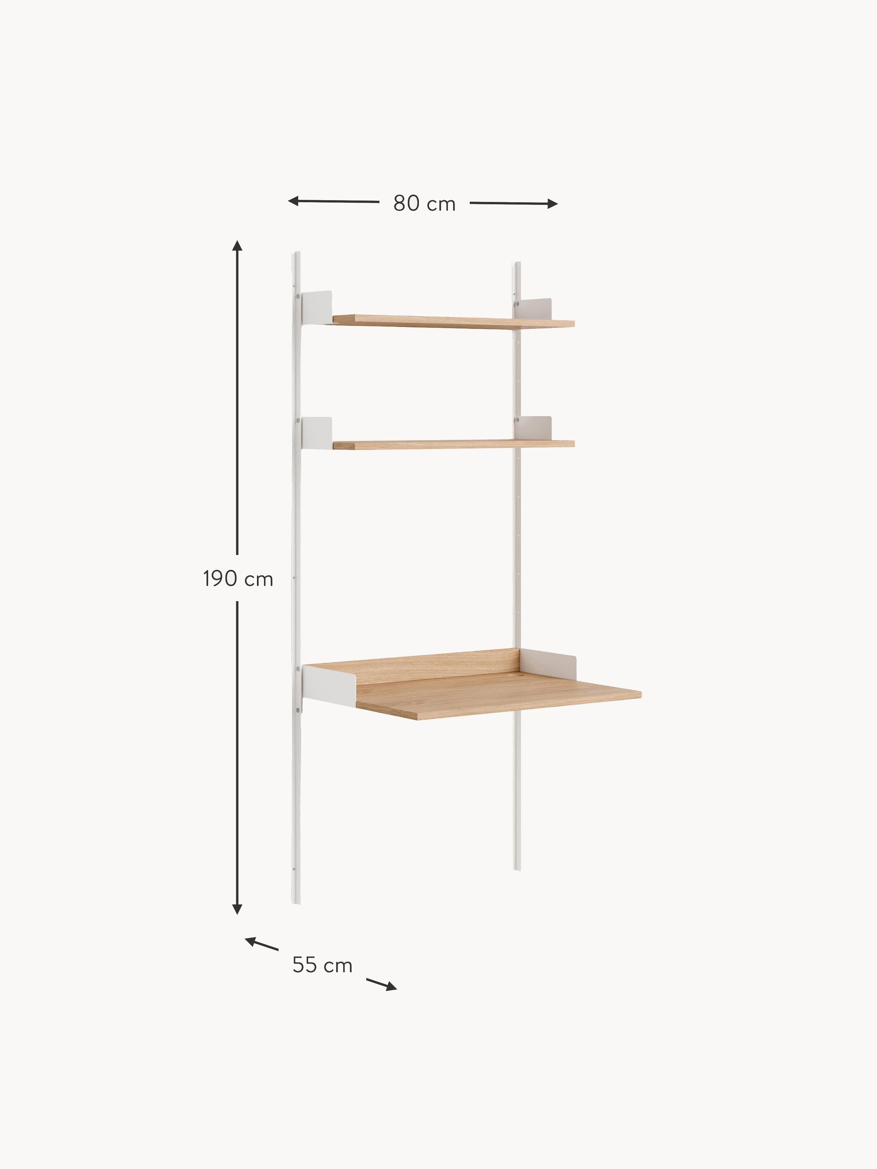Works Wall Desk New with Shelves