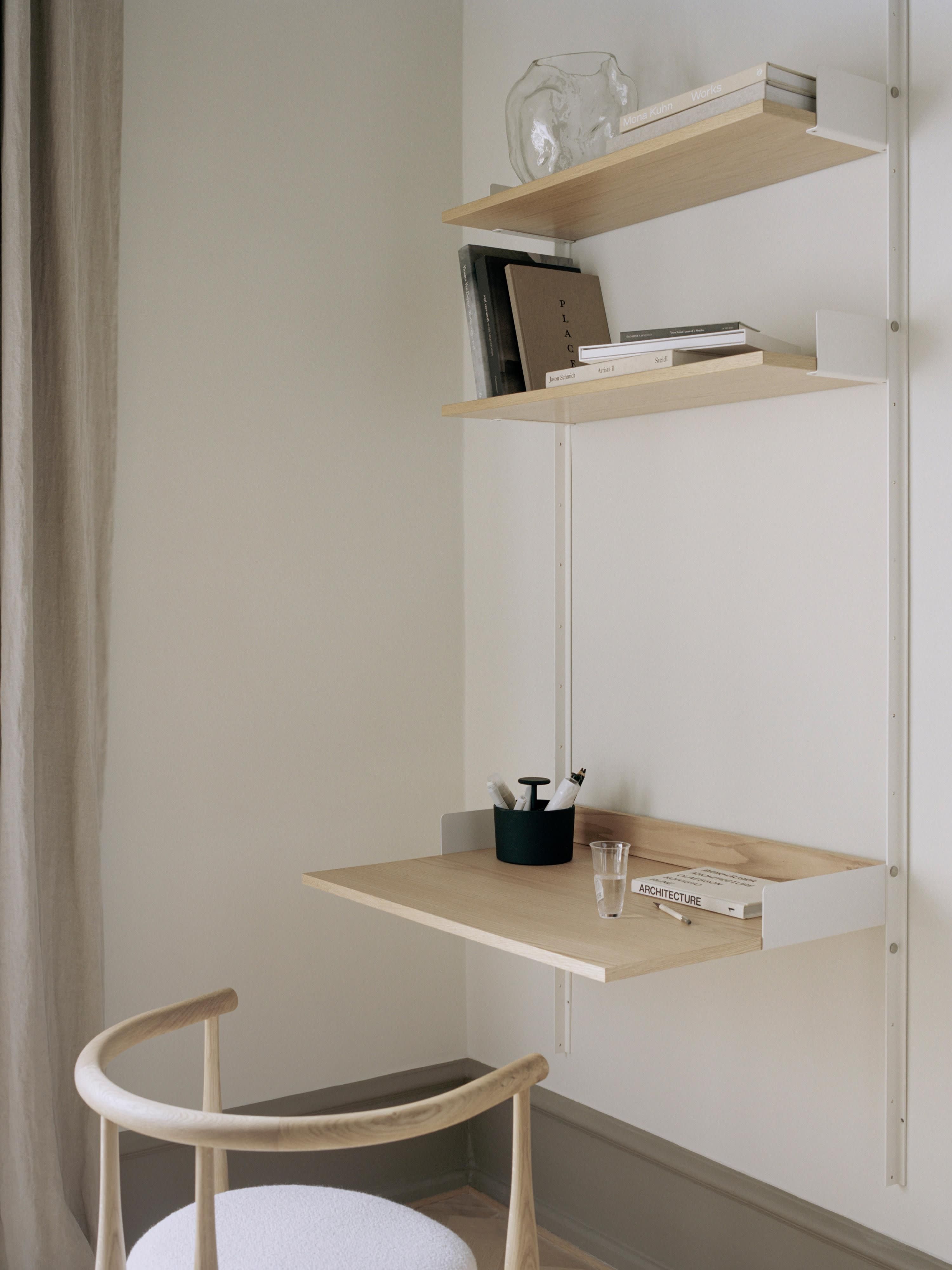 Works Wall Desk New with Shelves