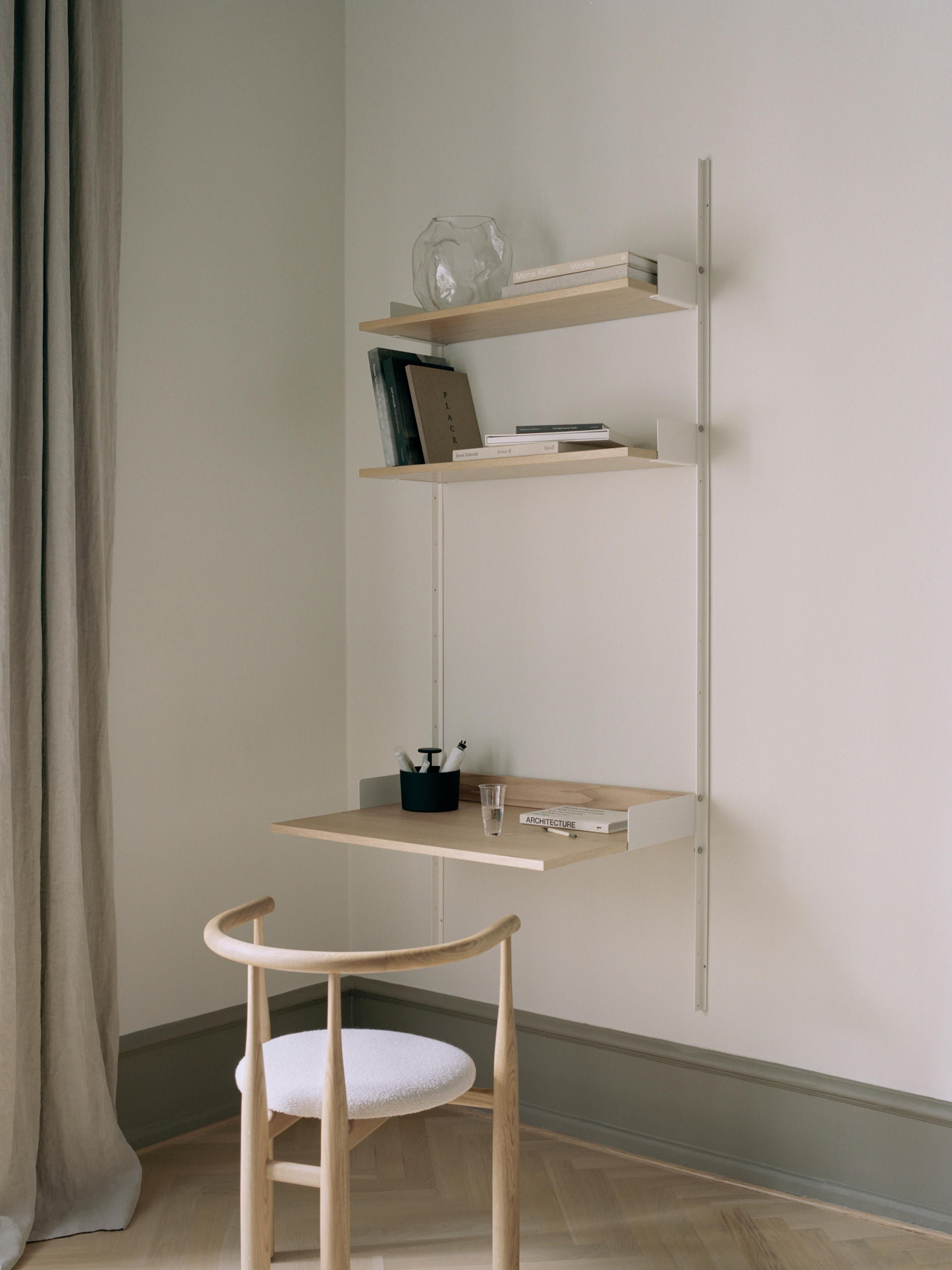 Works Wall Desk New with Shelves