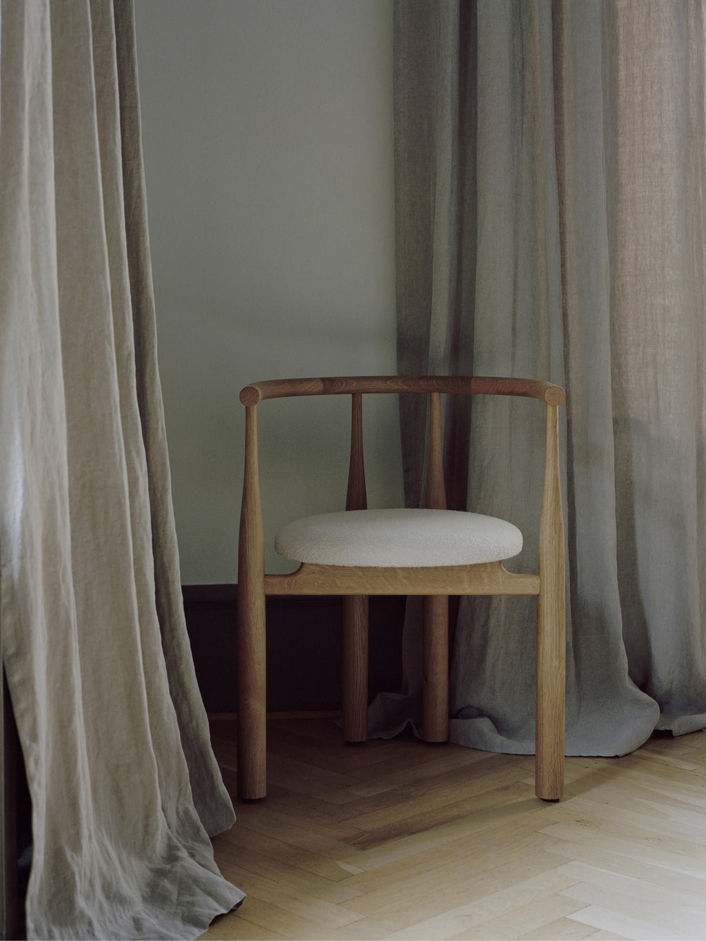 Bukowski Oak Wood Armchair