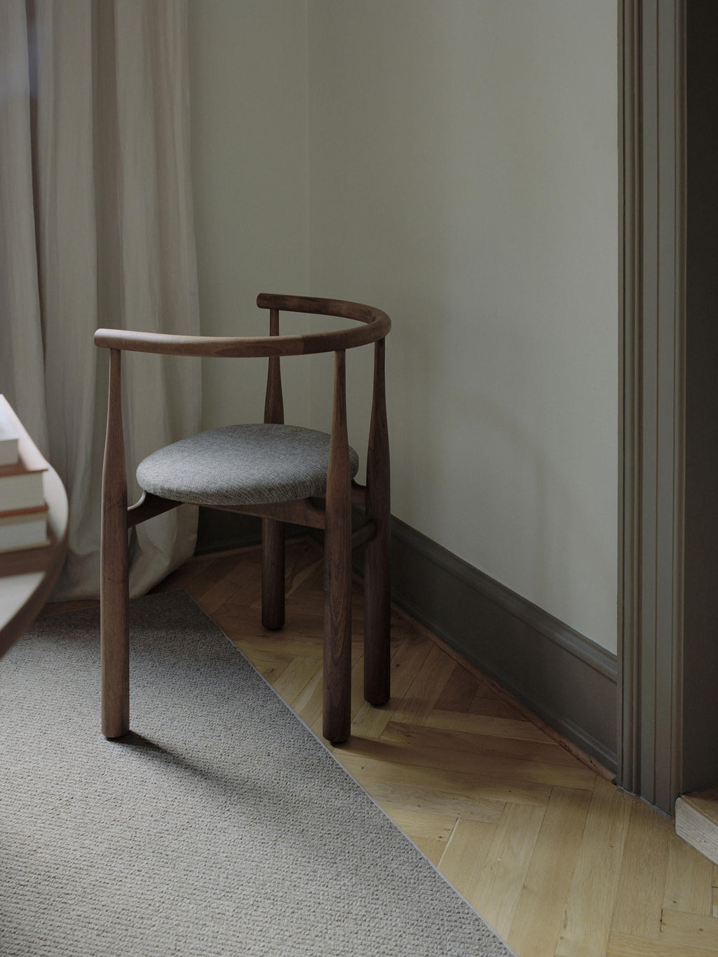 Bukowski Walnut Wood Armchair