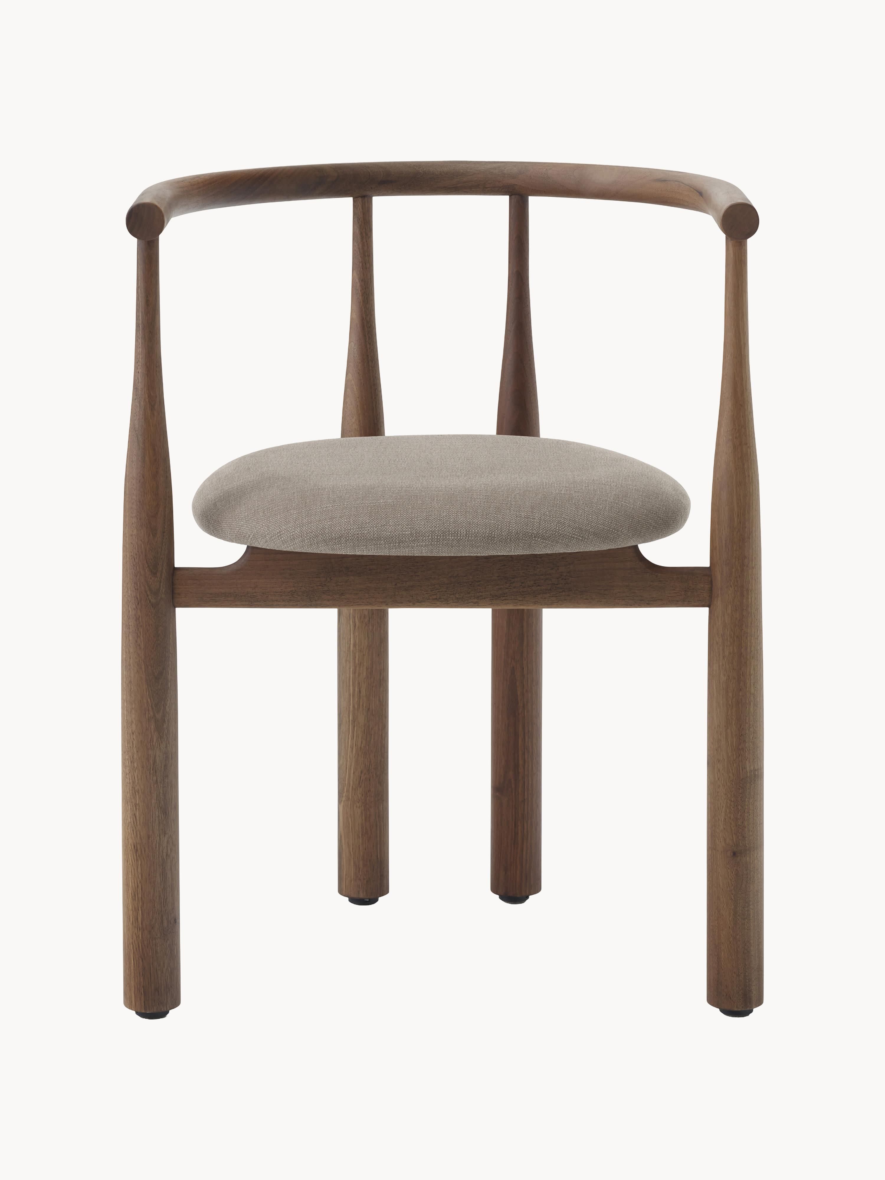 Bukowski Walnut Wood Armchair