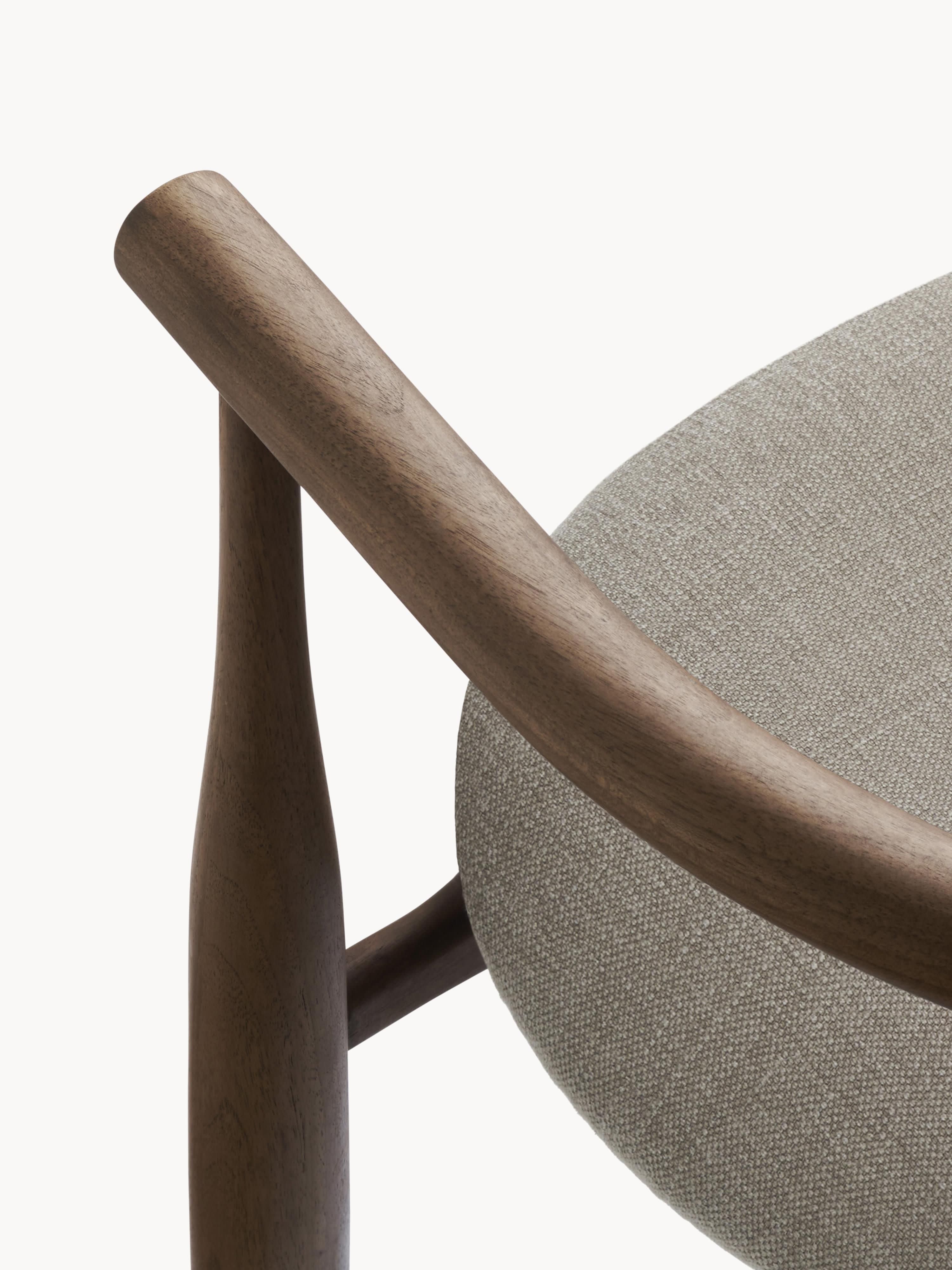 Bukowski Walnut Wood Armchair