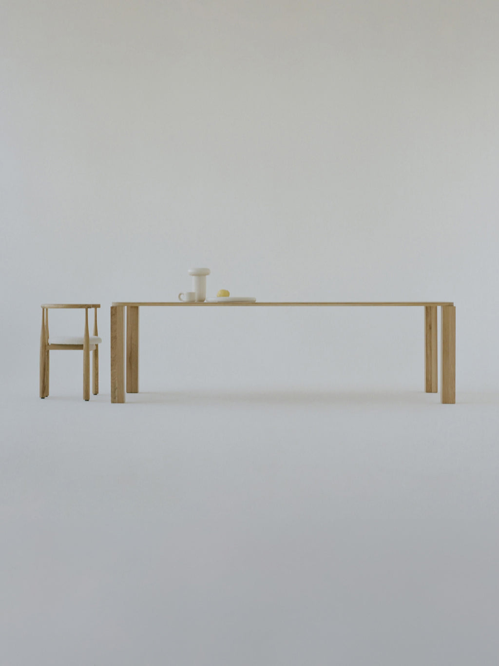 Atlas Oak Wood Dining Table, Various Sizes