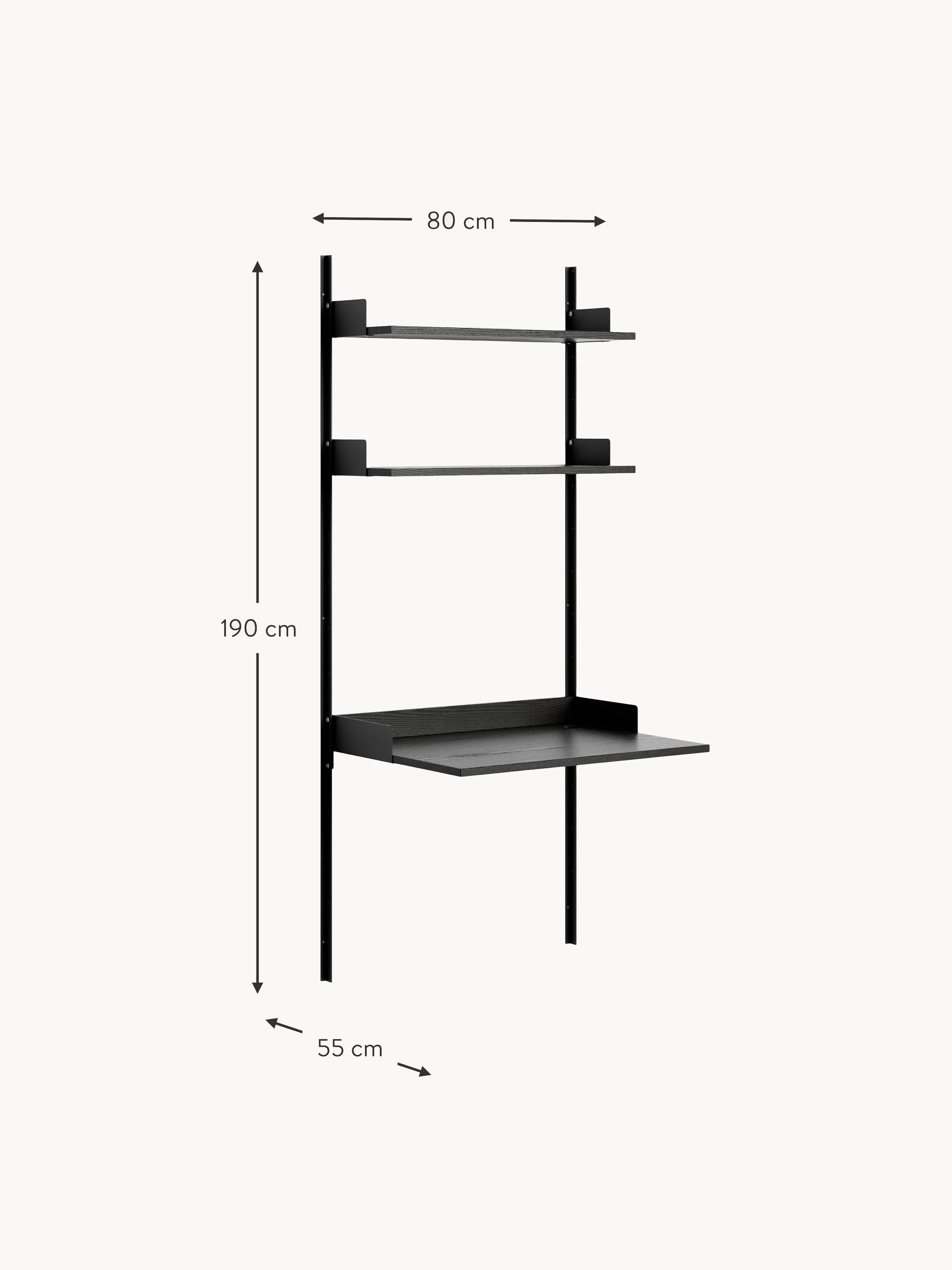 Works Wall Desk New with Shelves