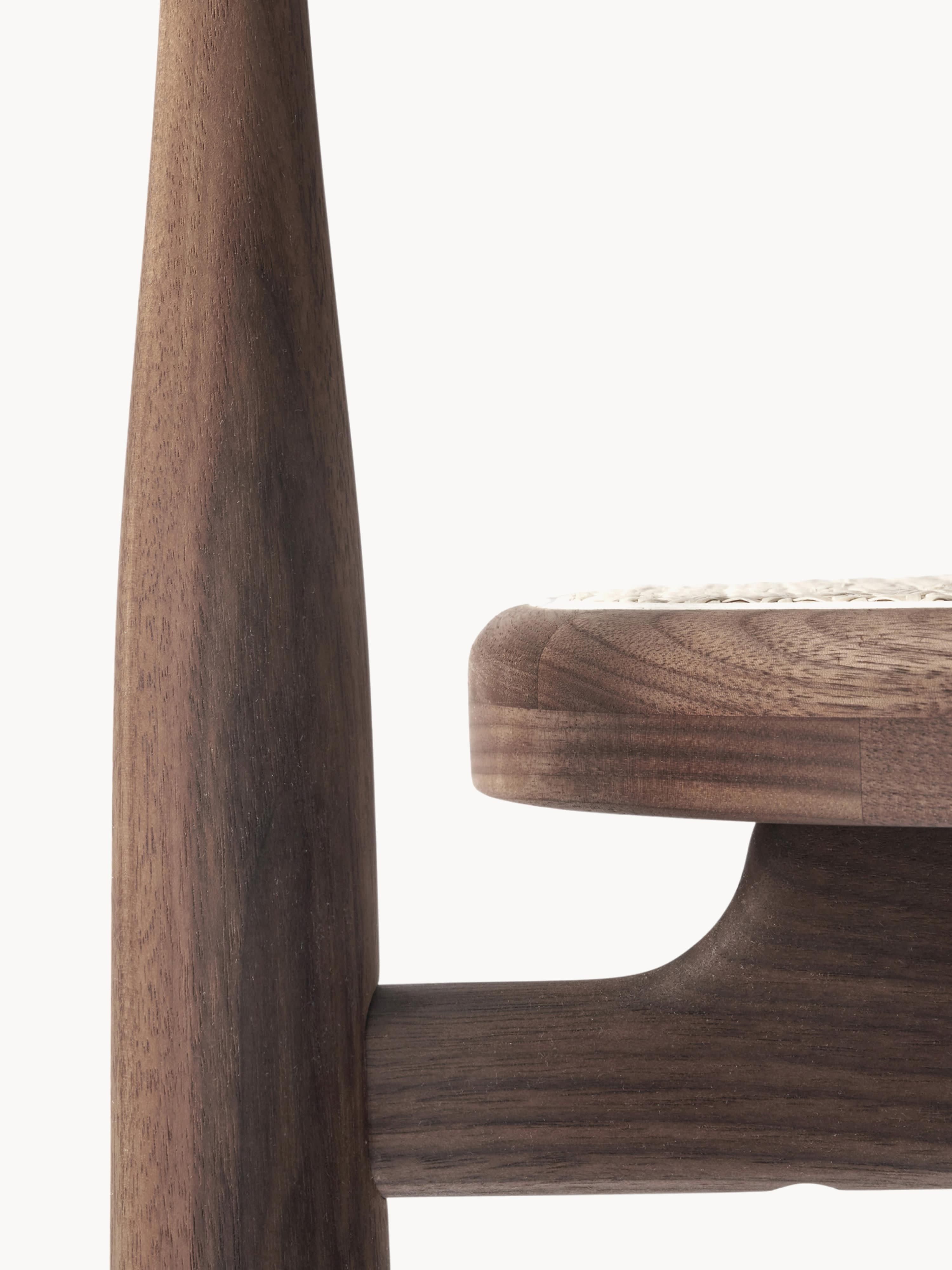 Bukowski Walnut Wood Armchair