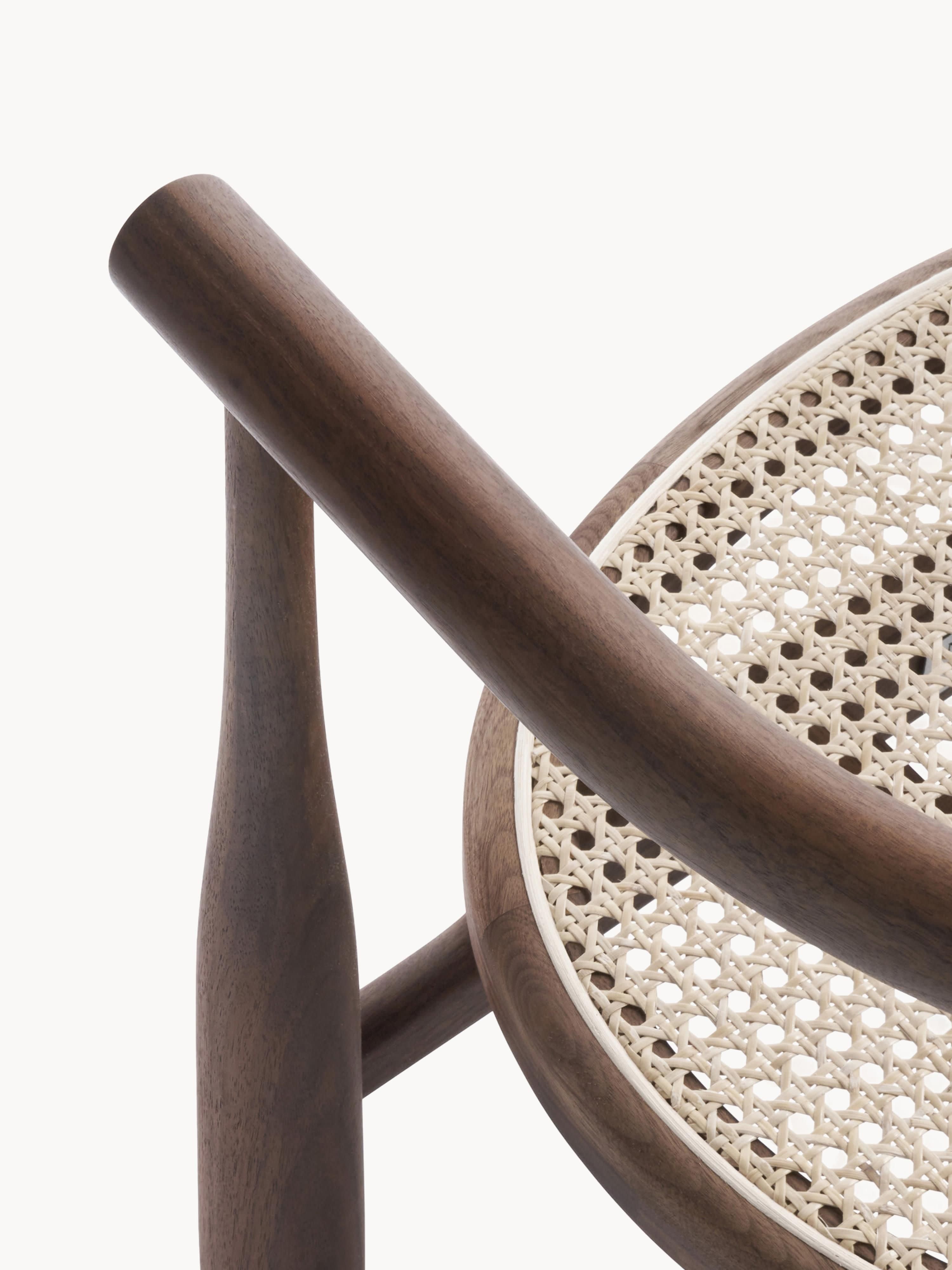 Bukowski Walnut Wood Armchair