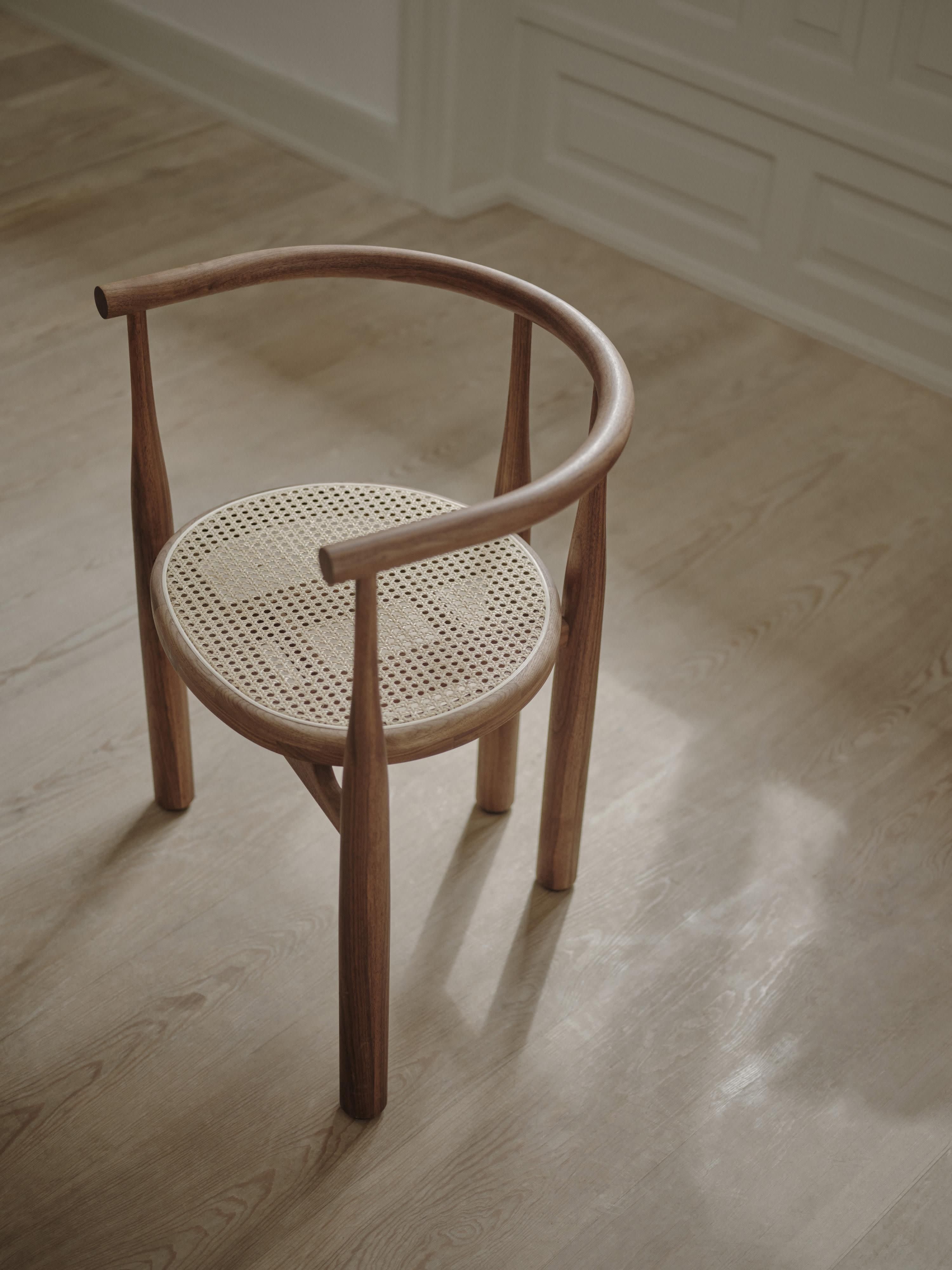 Bukowski Walnut Wood Armchair