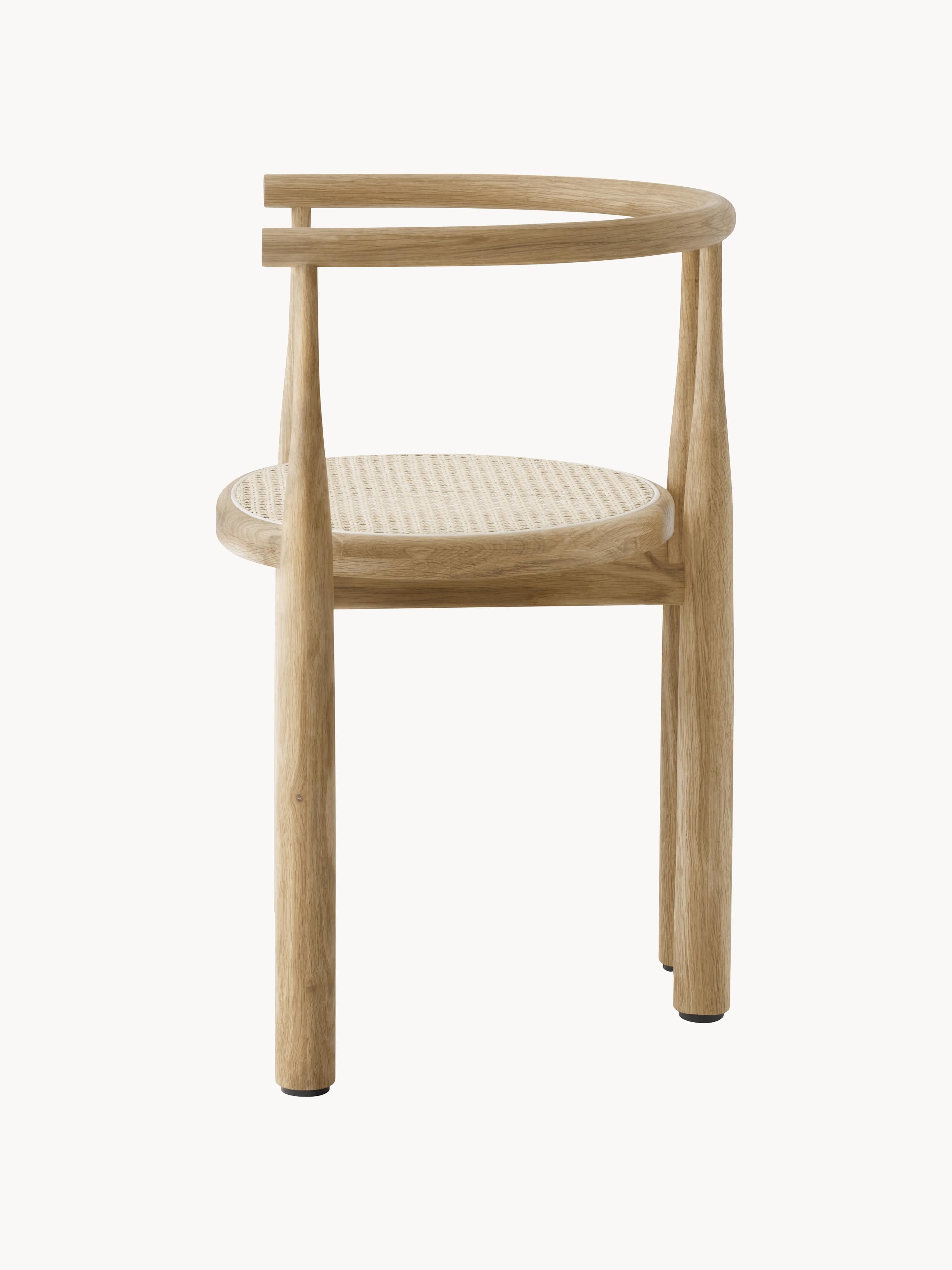 Bukowski Oak Wood Dining Chair with Armrests