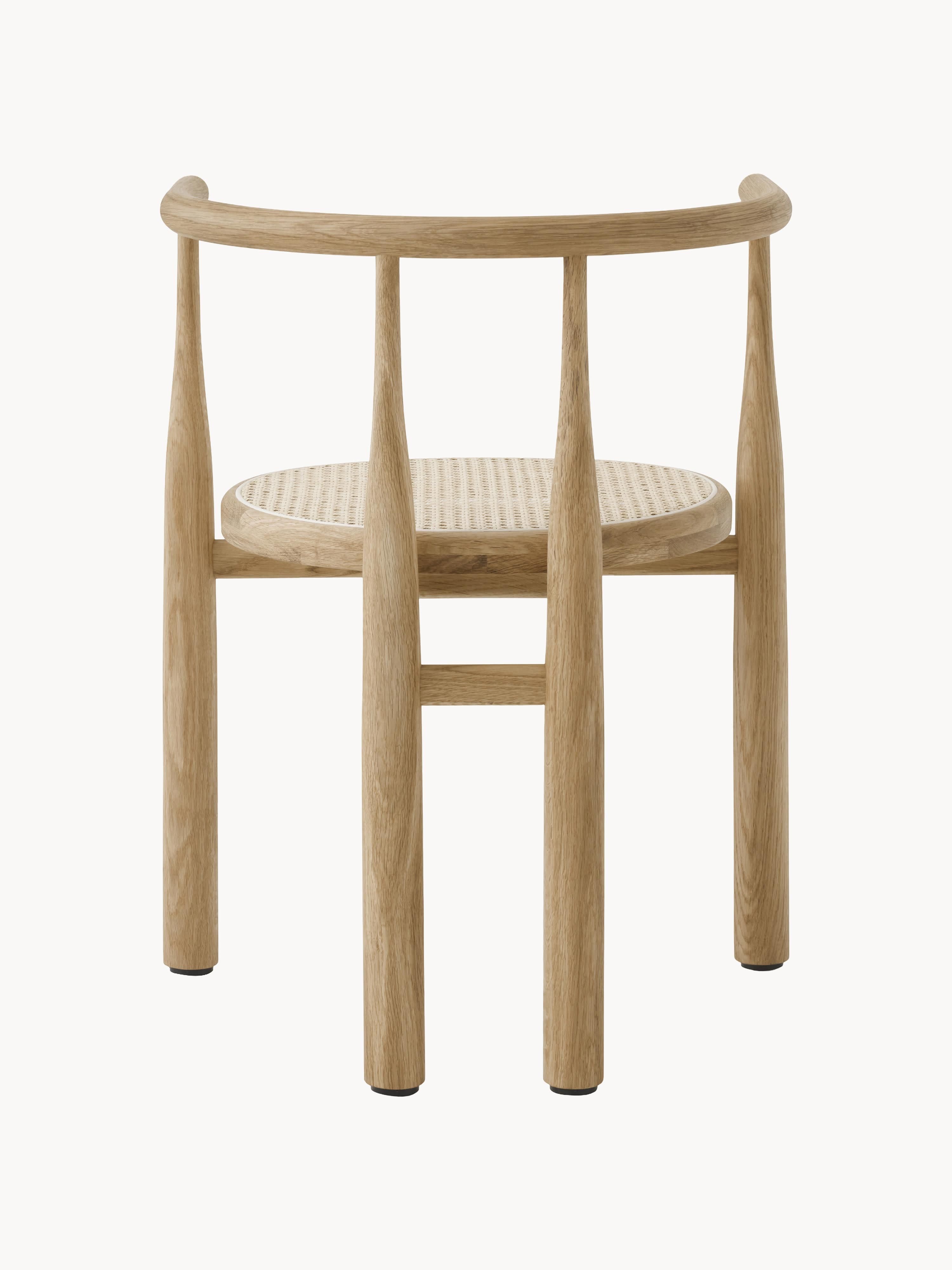 Bukowski Oak Wood Dining Chair with Armrests