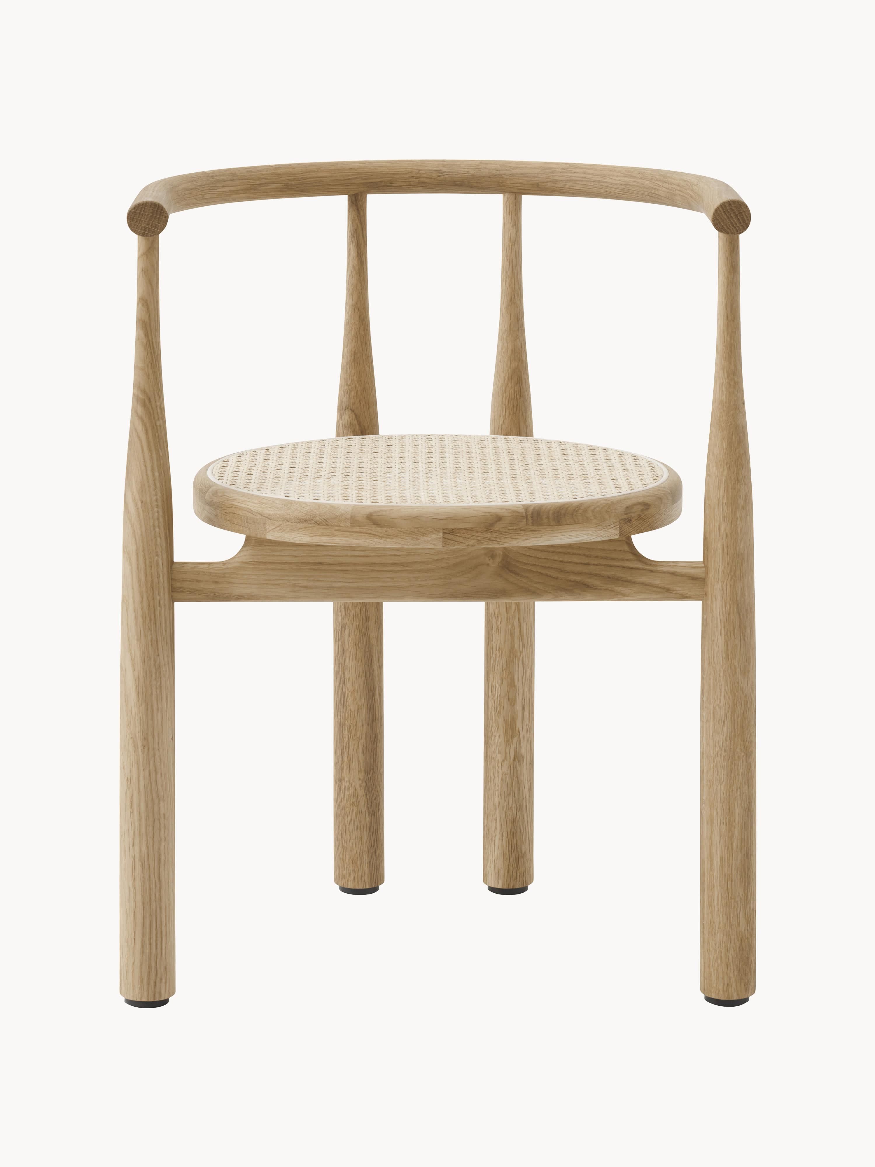 Bukowski Oak Wood Dining Chair with Armrests
