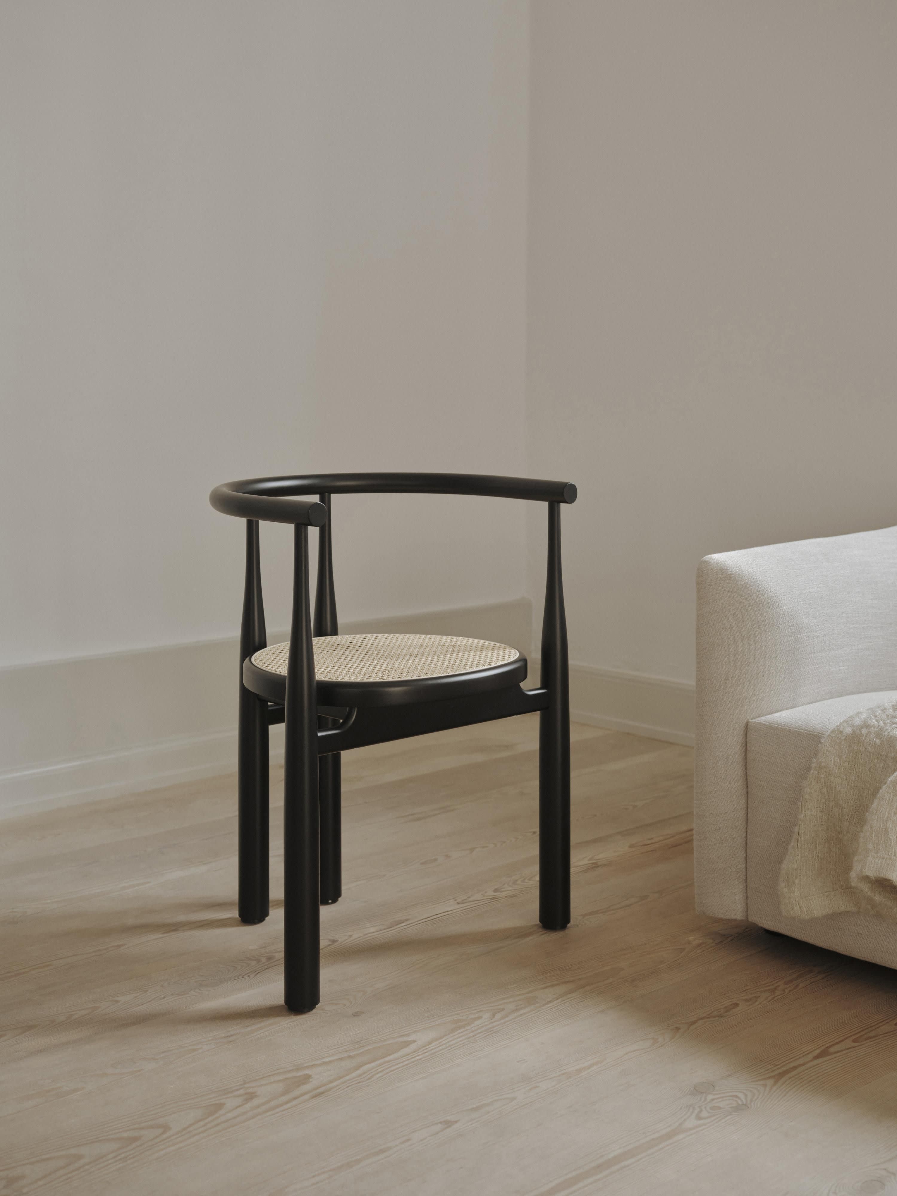 Bukowski Beech Wood Dining Chair with Armrests