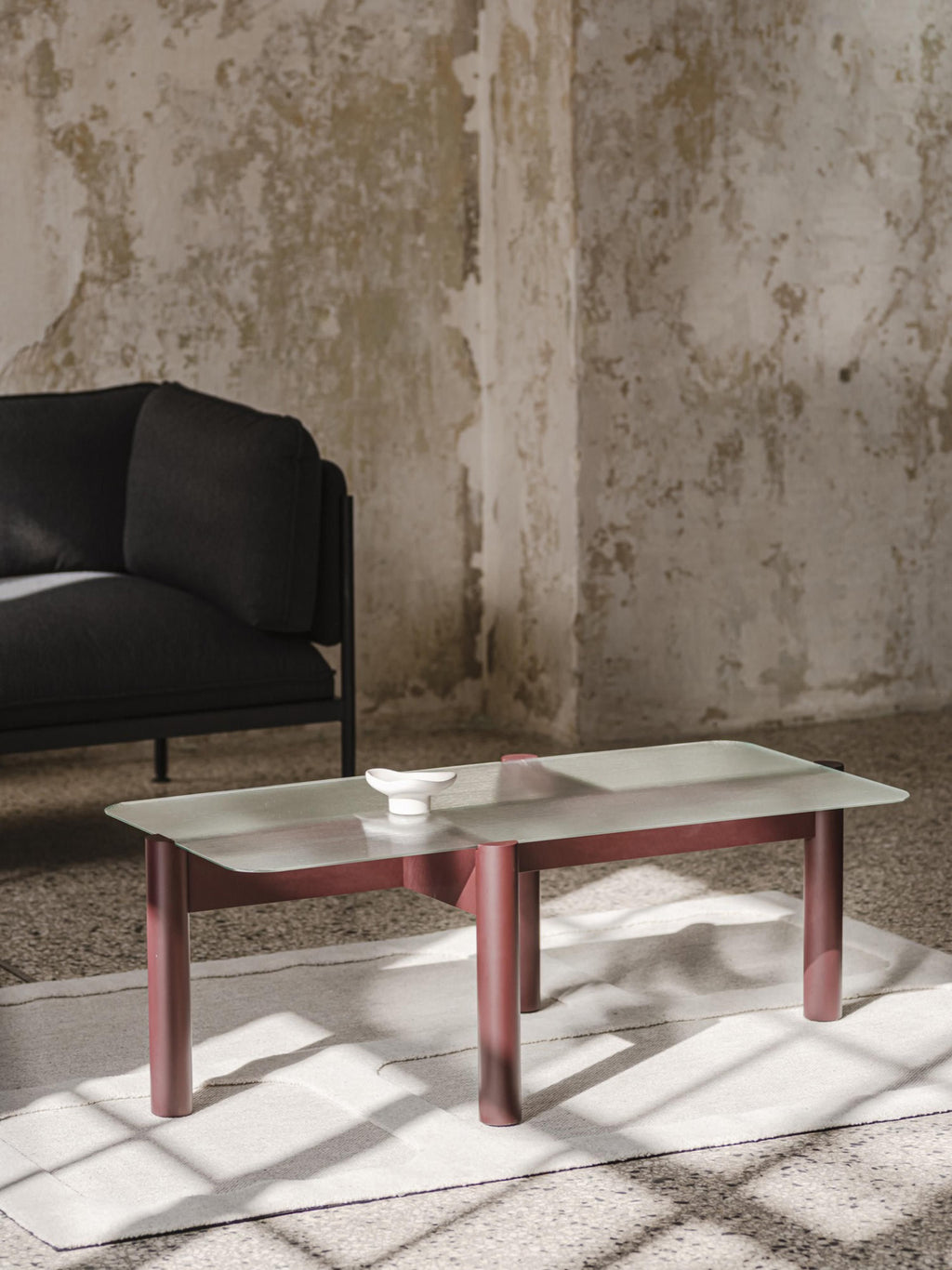 Kob Coffee Table with Glass Top