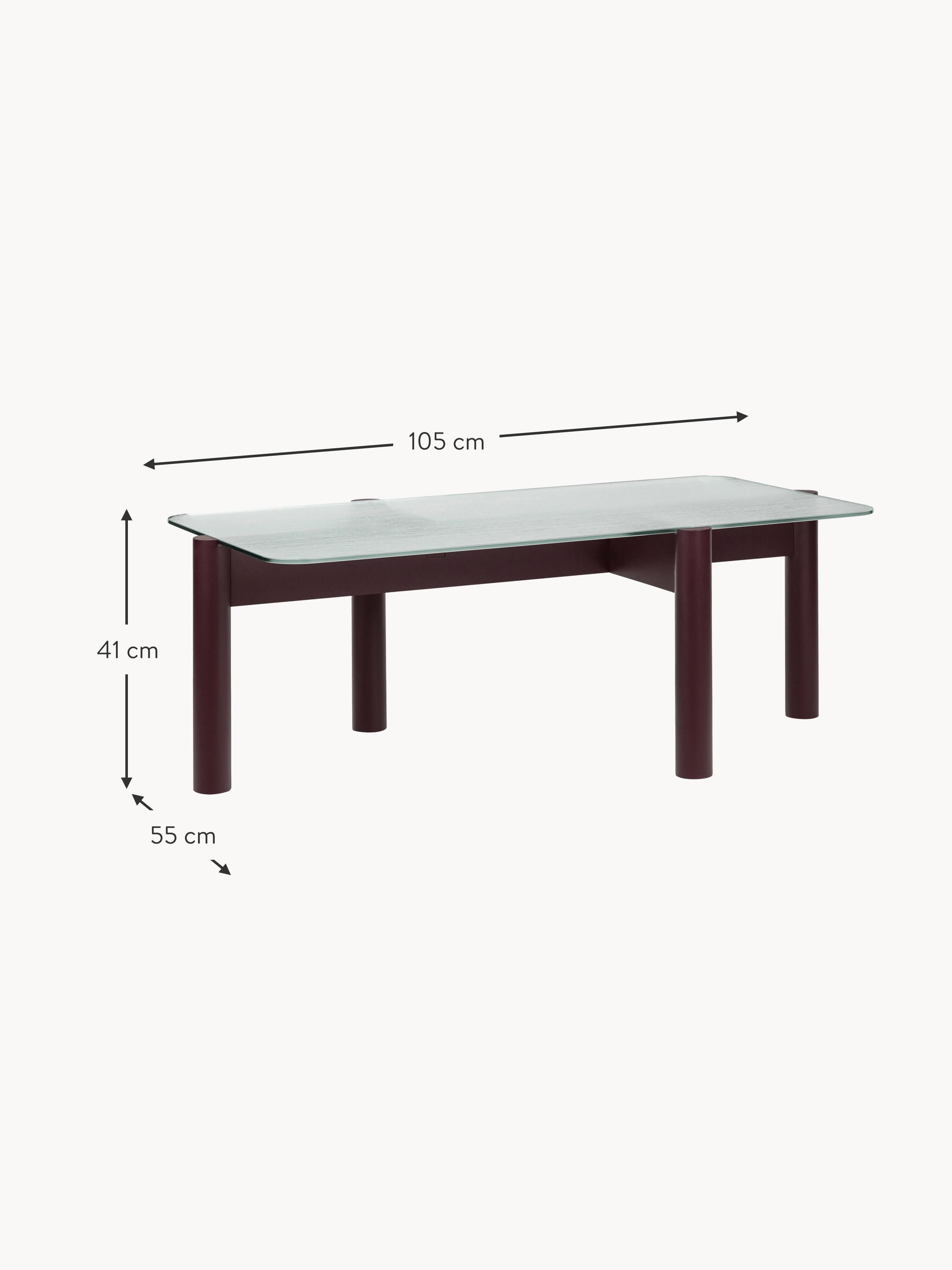 Kob Coffee Table with Glass Top