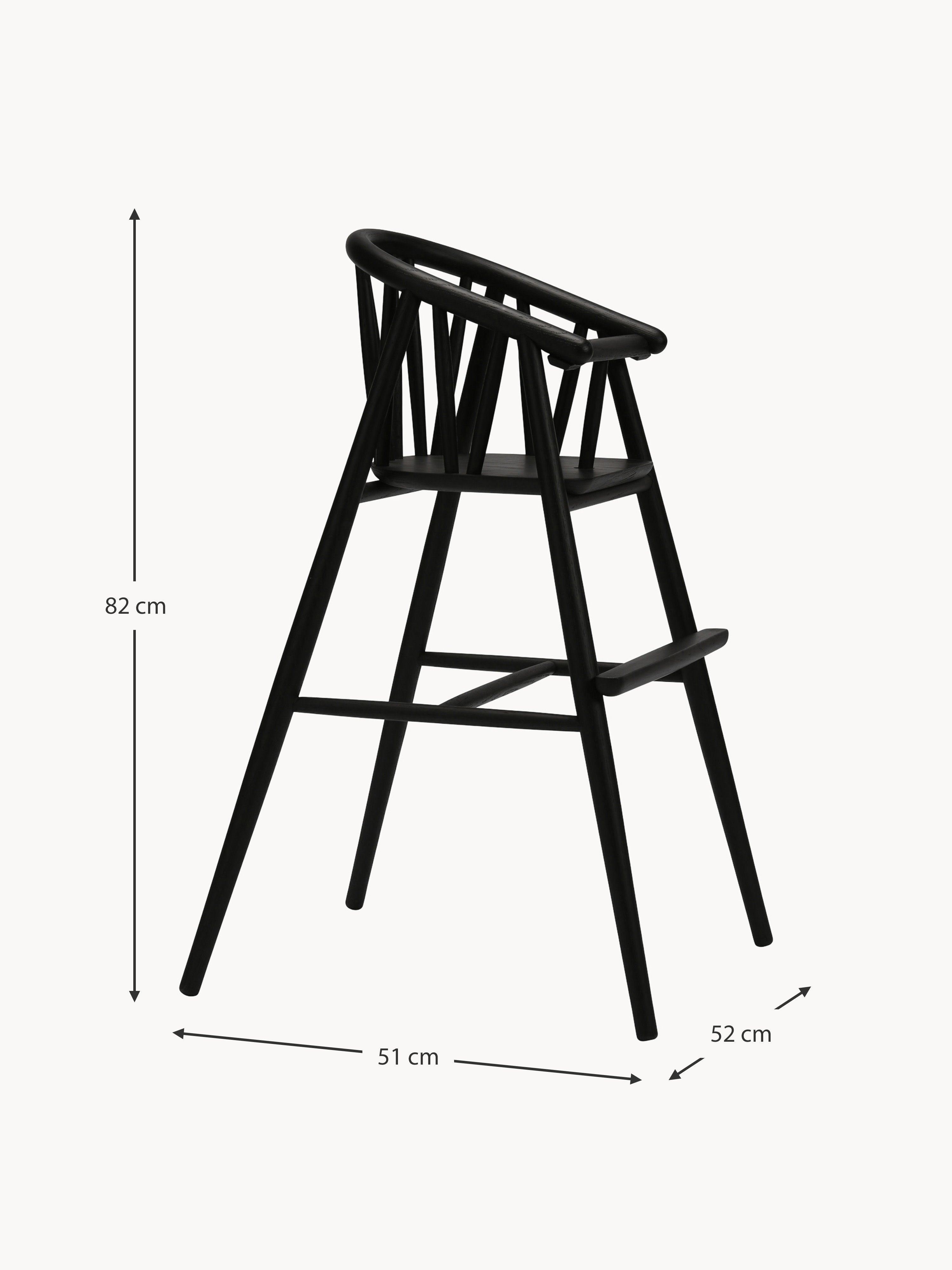Saga Kids Handmade Oak Wood High Chair