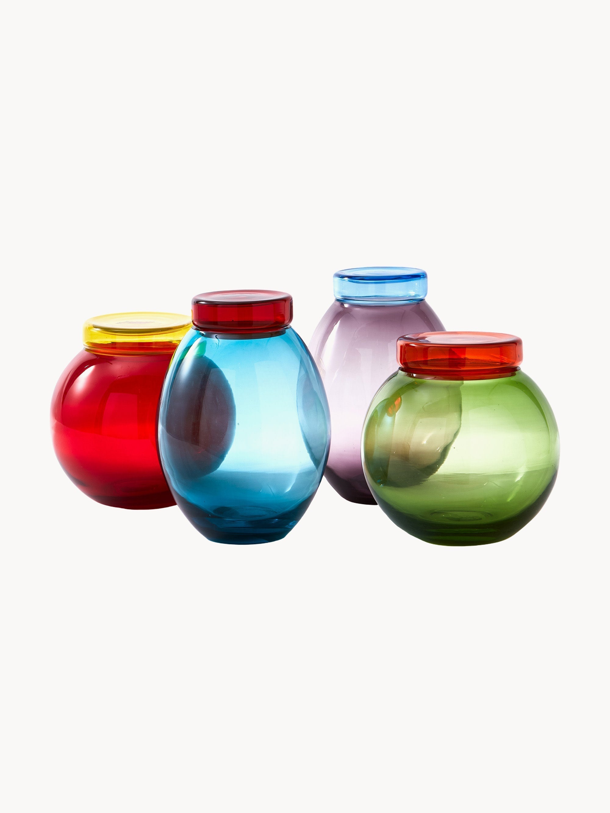 Gallery image 1 - Jars Bloated with Caps, Set of 4