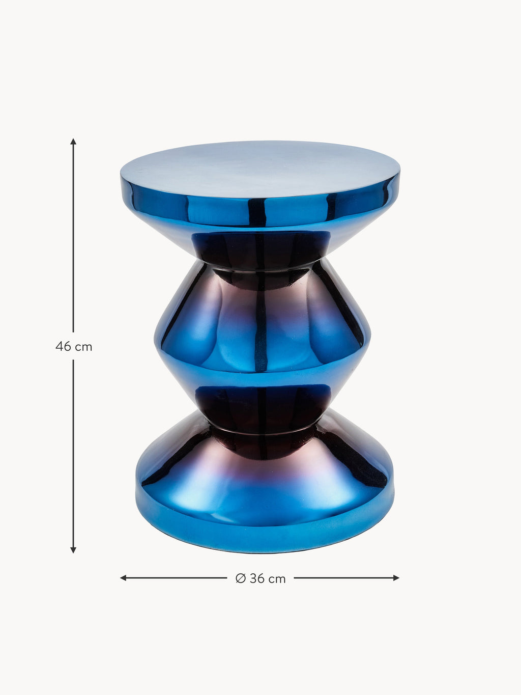 Zag Round Side Table Zig