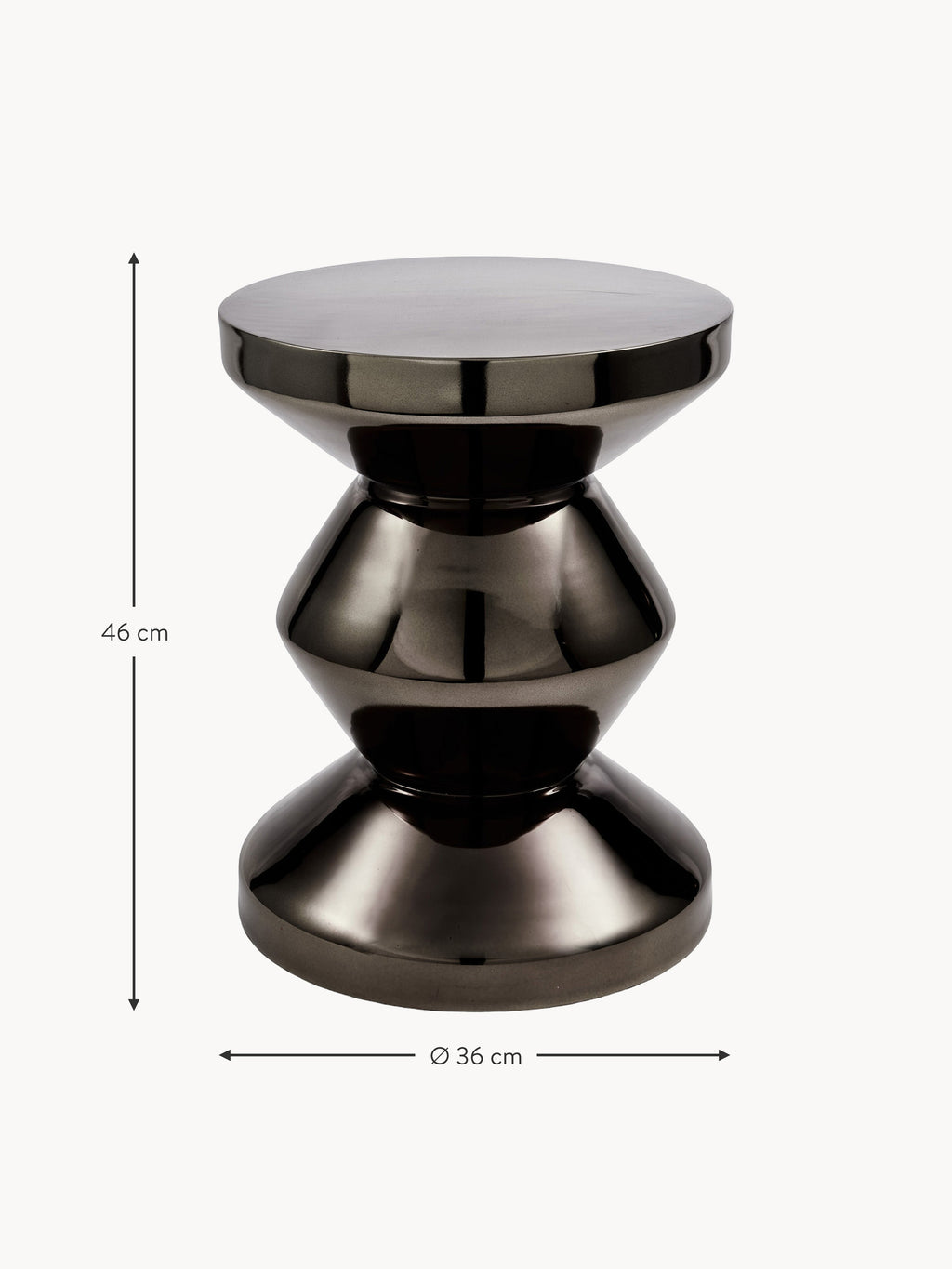 Zag Round Side Table Zig