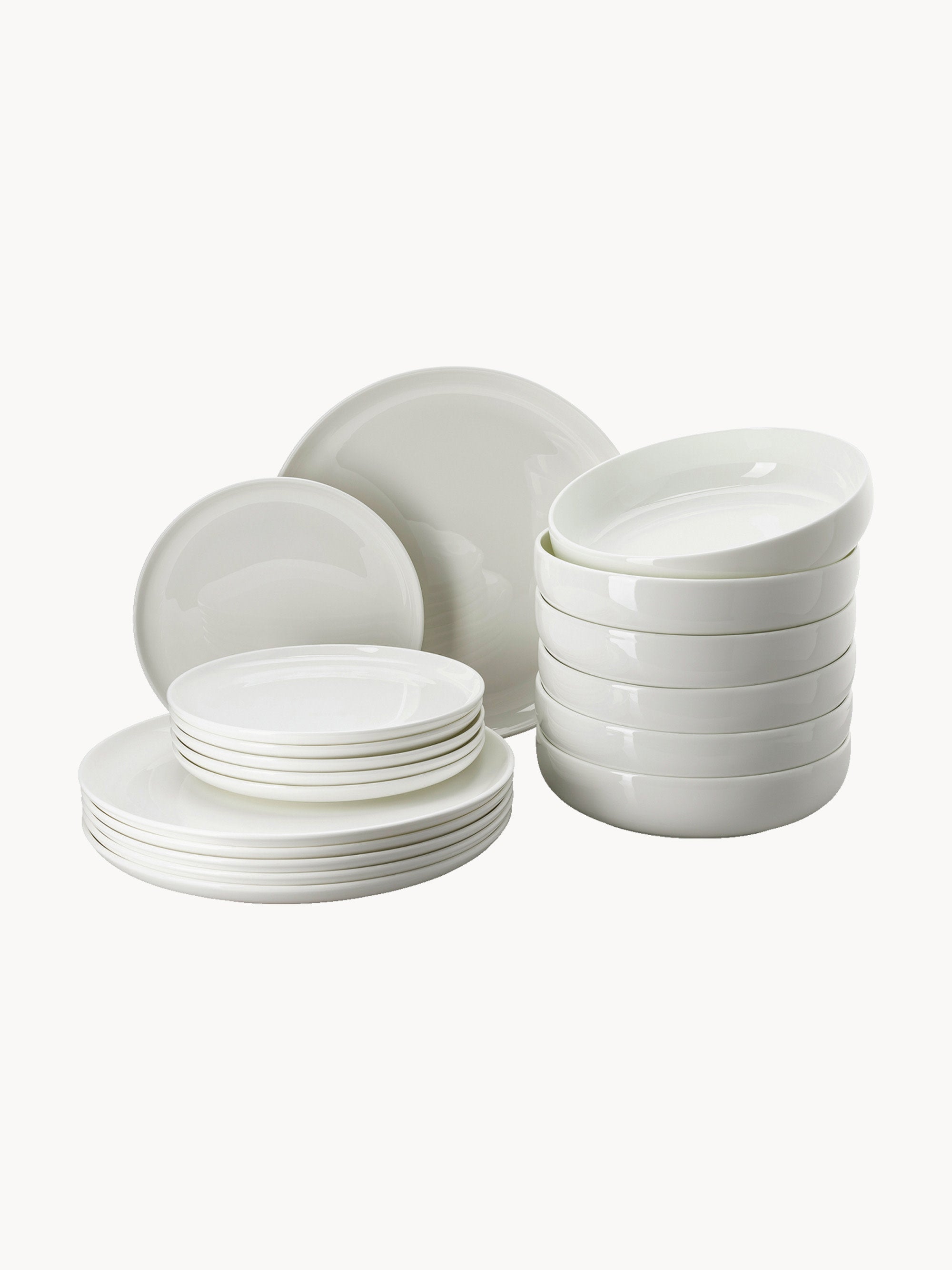 Gallery image 1 - Fine Bone China Tableware Set Jade Lift, 6 People, Set of 18