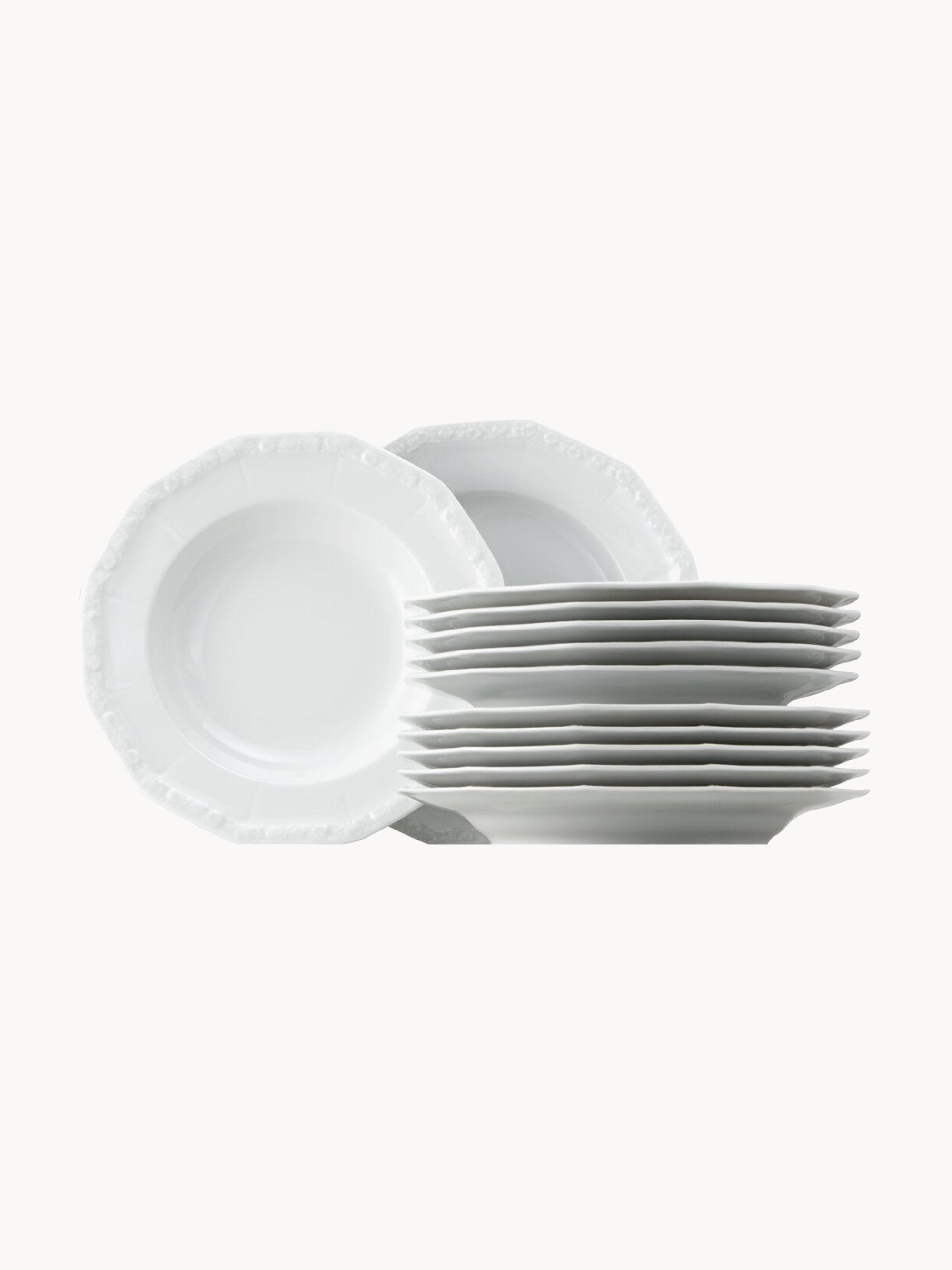 Gallery image 1 - Porcelain Tableware Set Maria White, 6 people, Set of 12