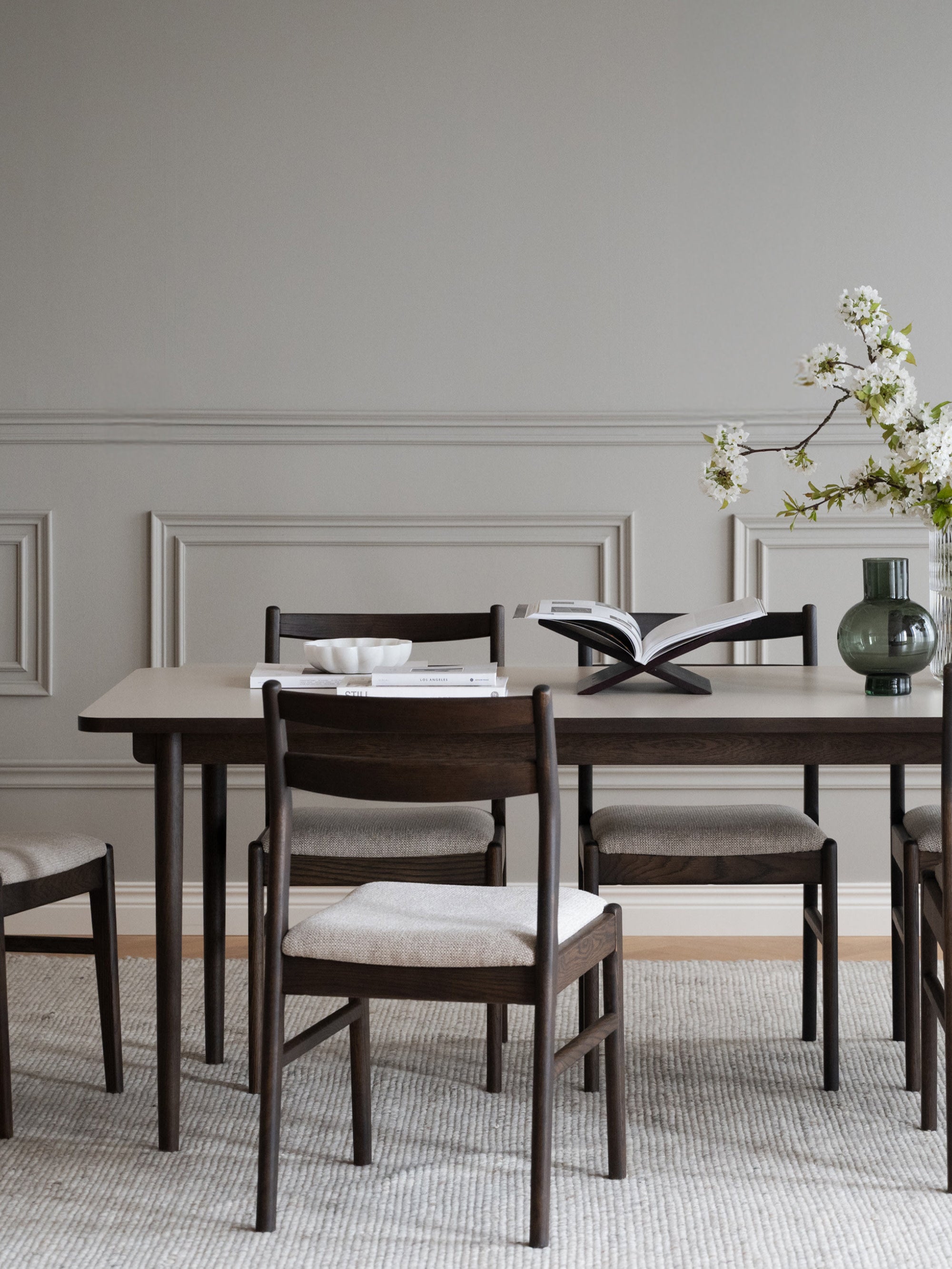 Fairmount Extendable Oak Wood Dining Table, 220/265 x 95 cm