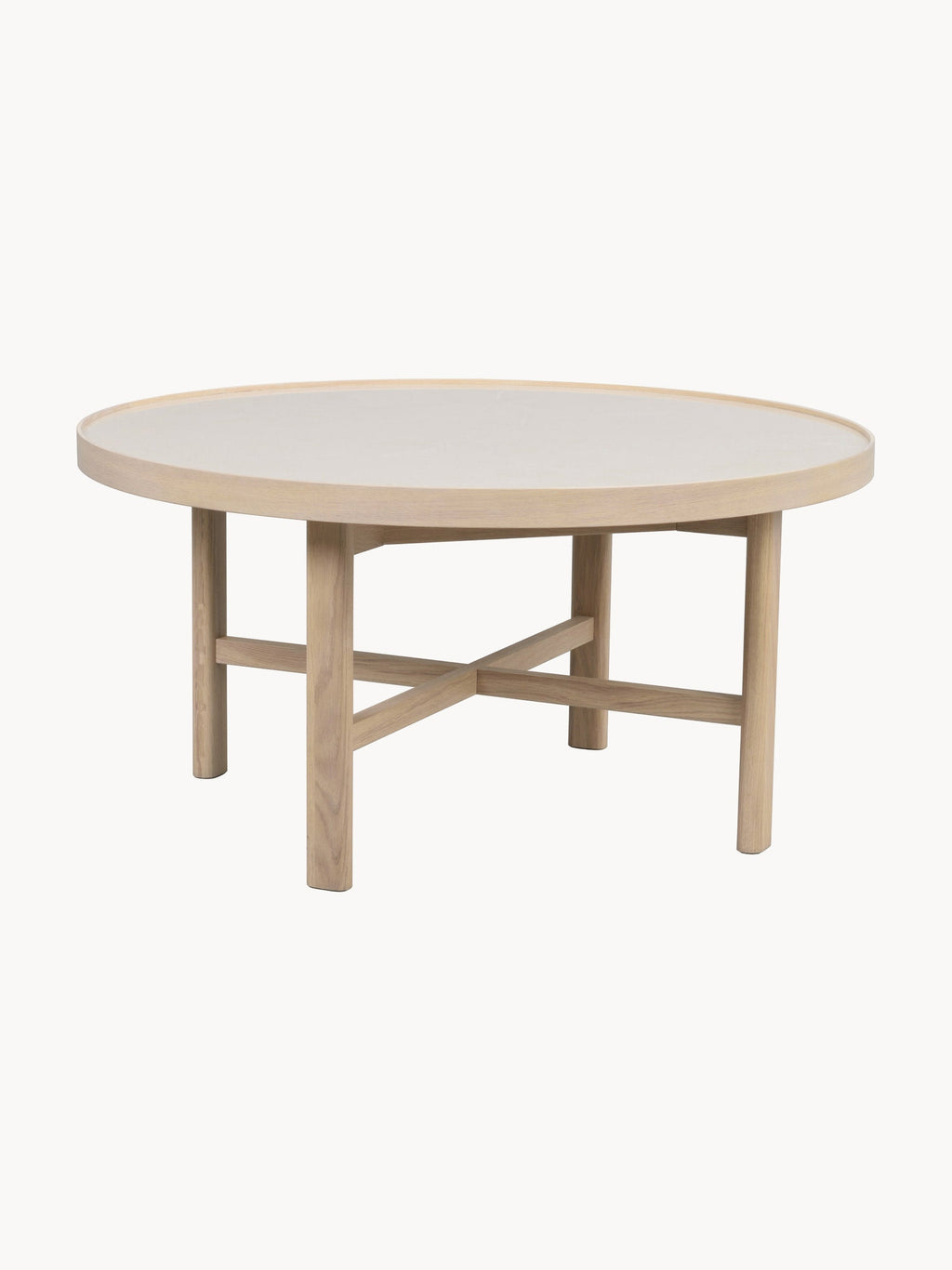 Gallery image 1 - Round Oak Wood Coffee Table Marsden, Ø 90 cm