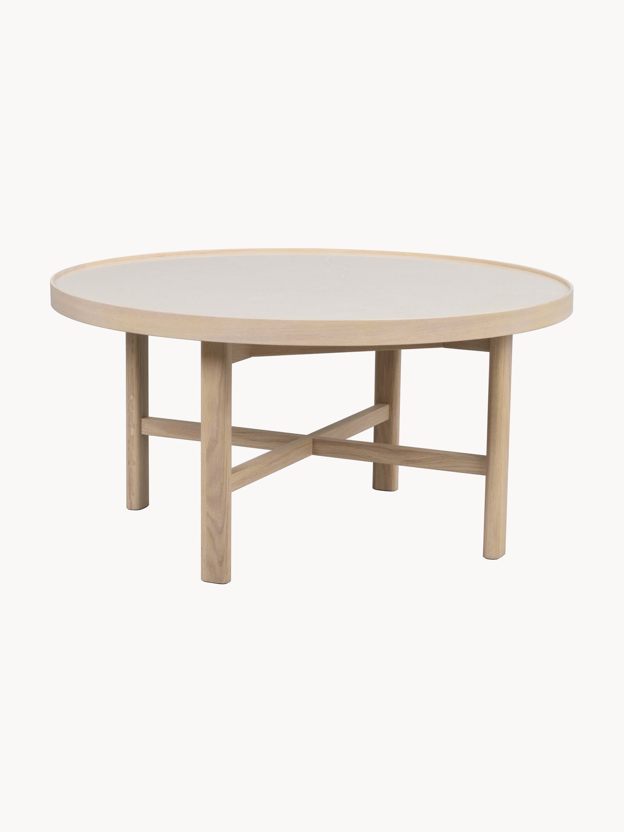 Gallery image 1 - Round Oak Wood Coffee Table Marsden, Ø 90 cm