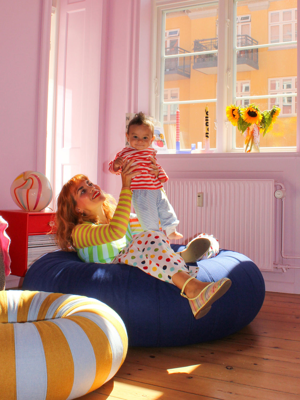 Float Inflatable Round Pouf, Ø 120